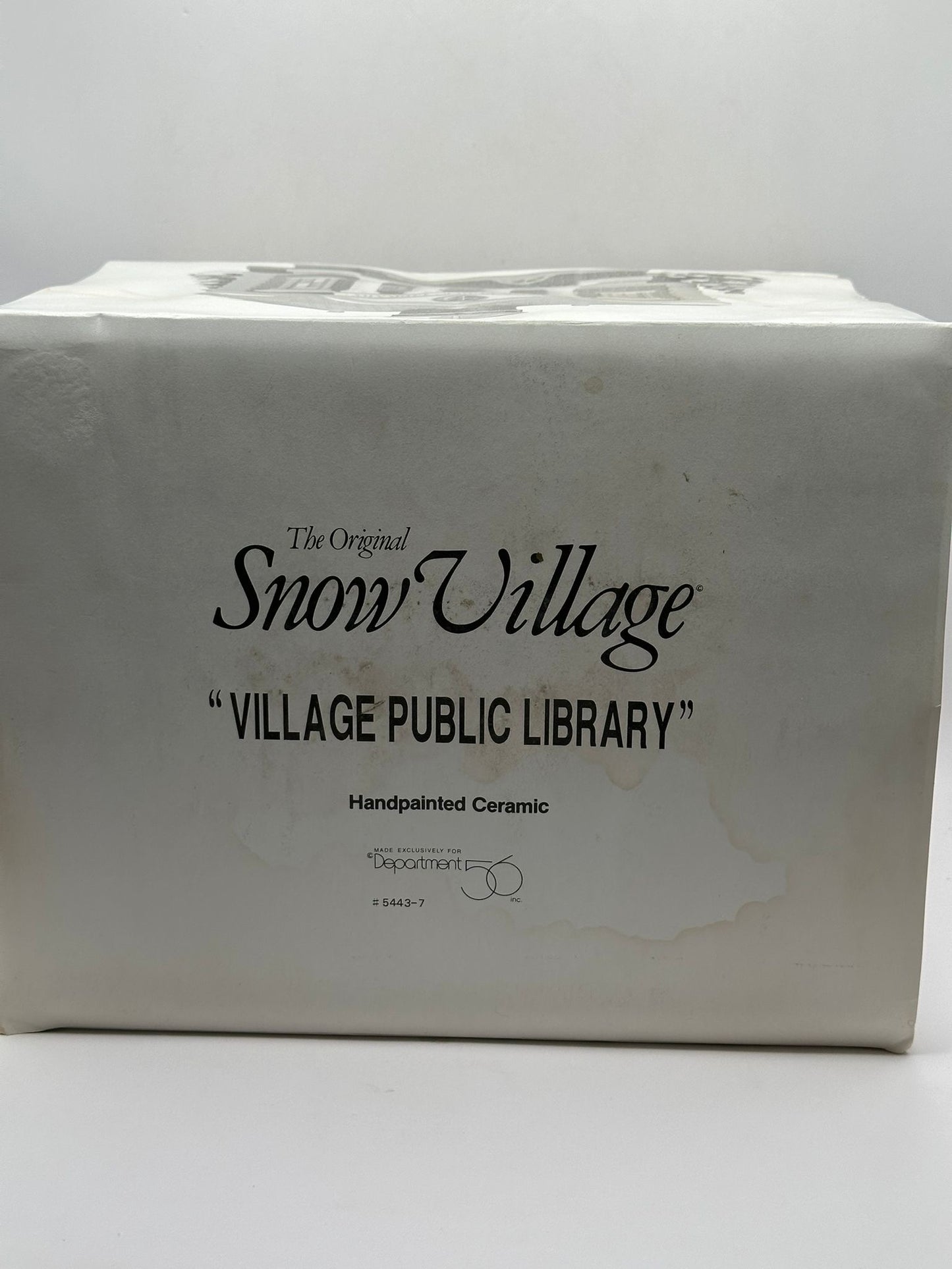Department 56 - Village Public Library - Original Snow Village
