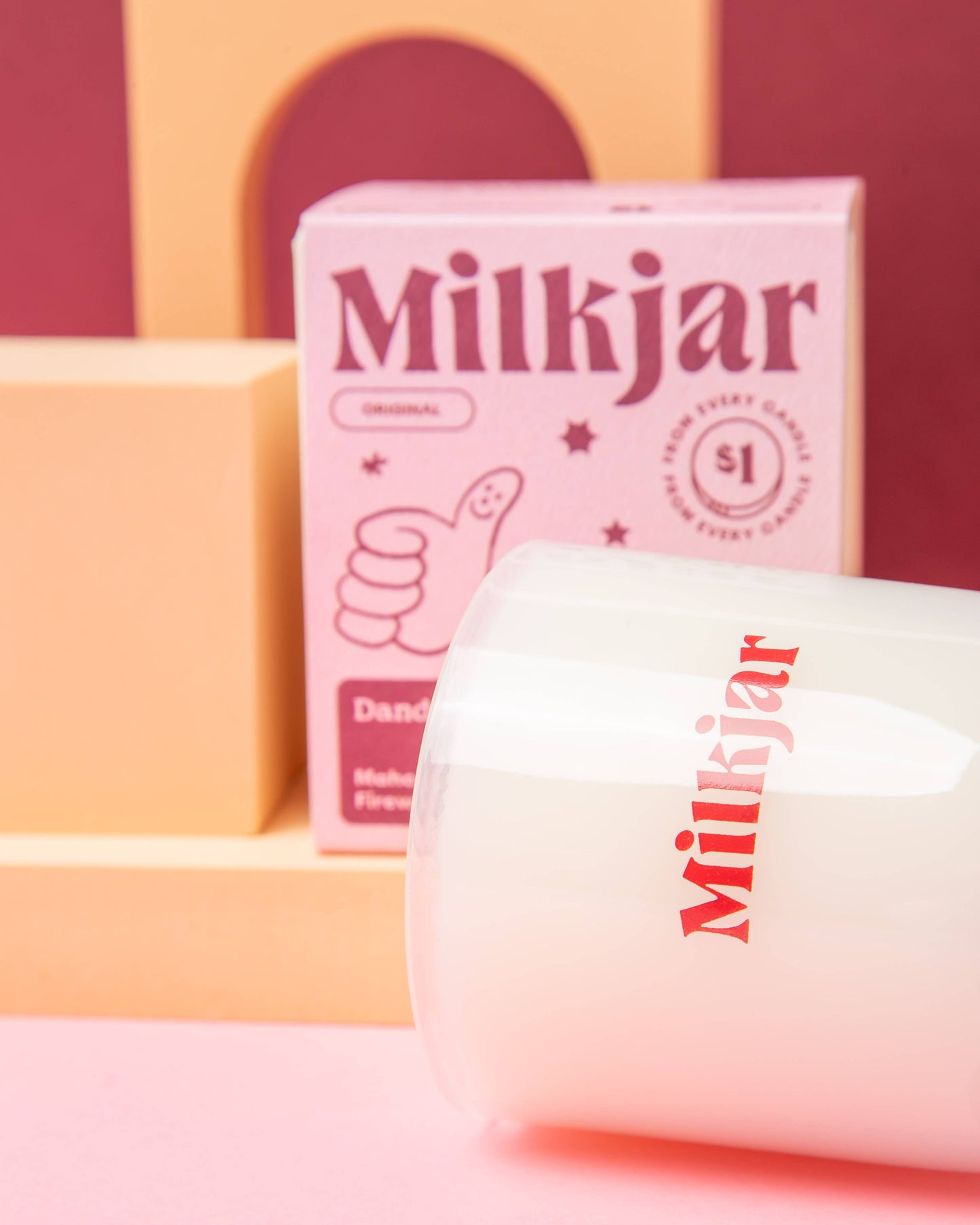 Milk Jar - Dandy - Candle