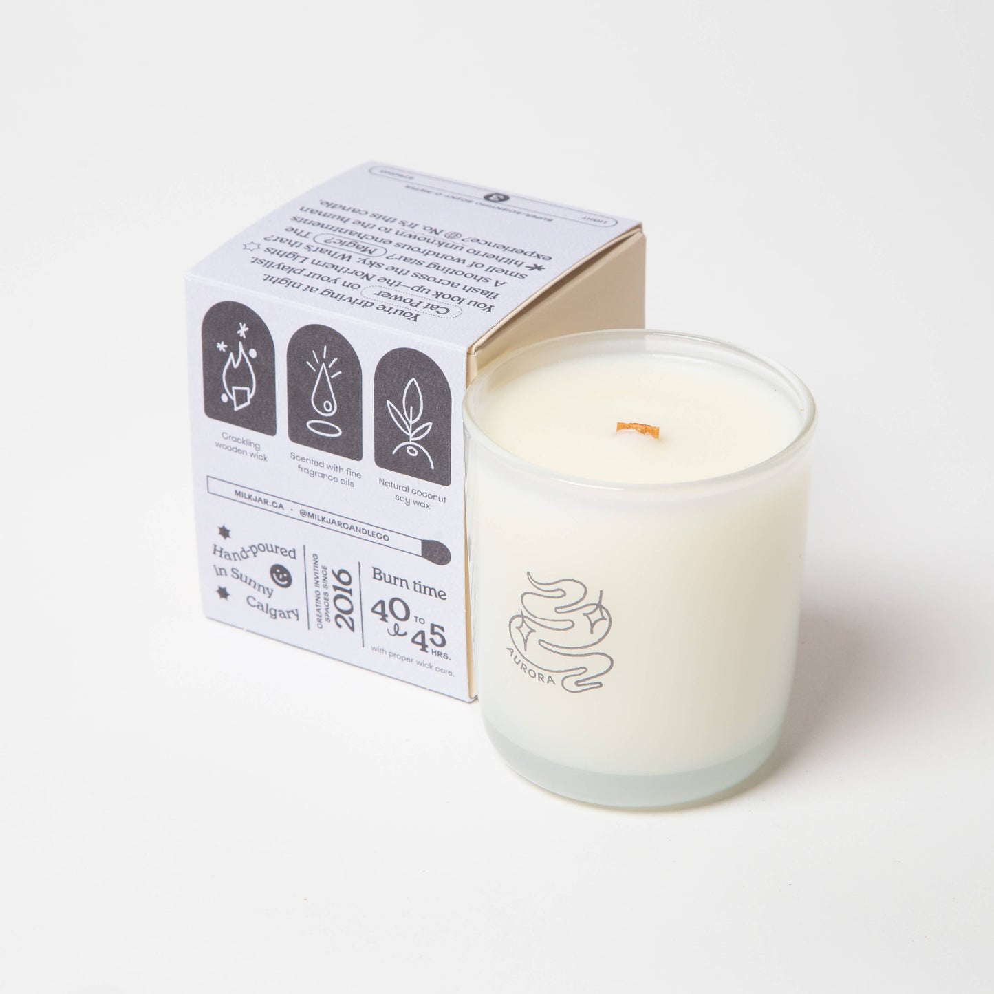Milk Jar - Aurora - Candle
