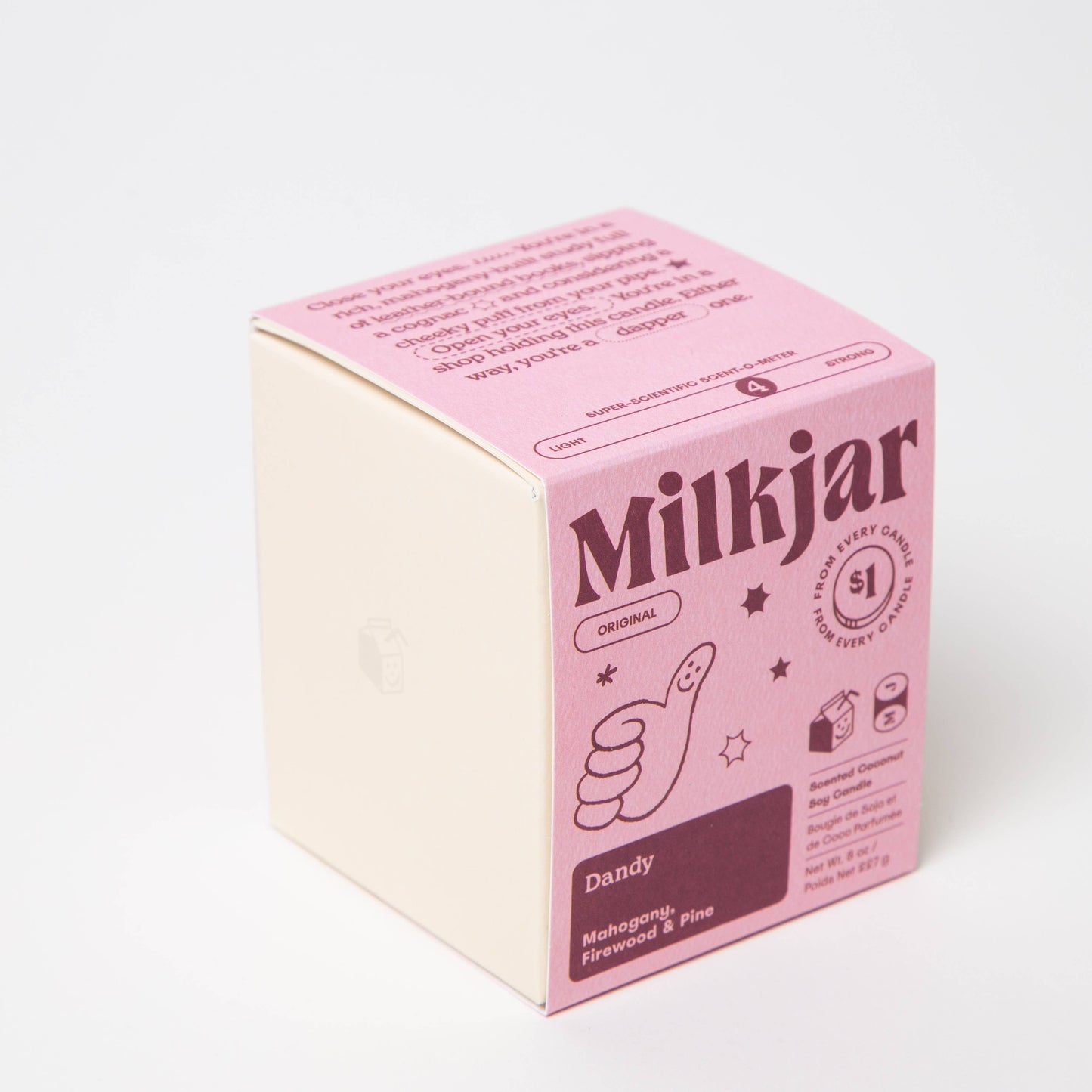 Milk Jar - Dandy - Candle