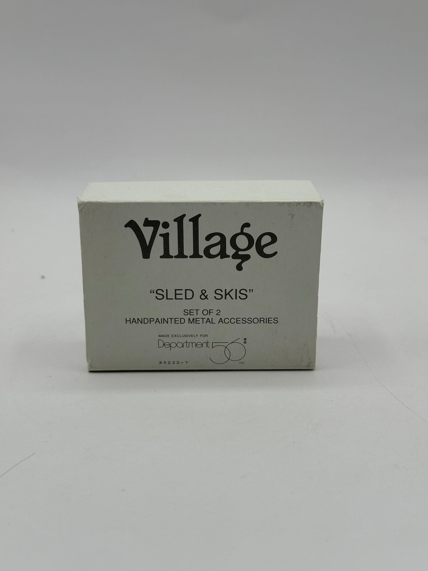 Dept 56 Original Snow Village Sled & Skis