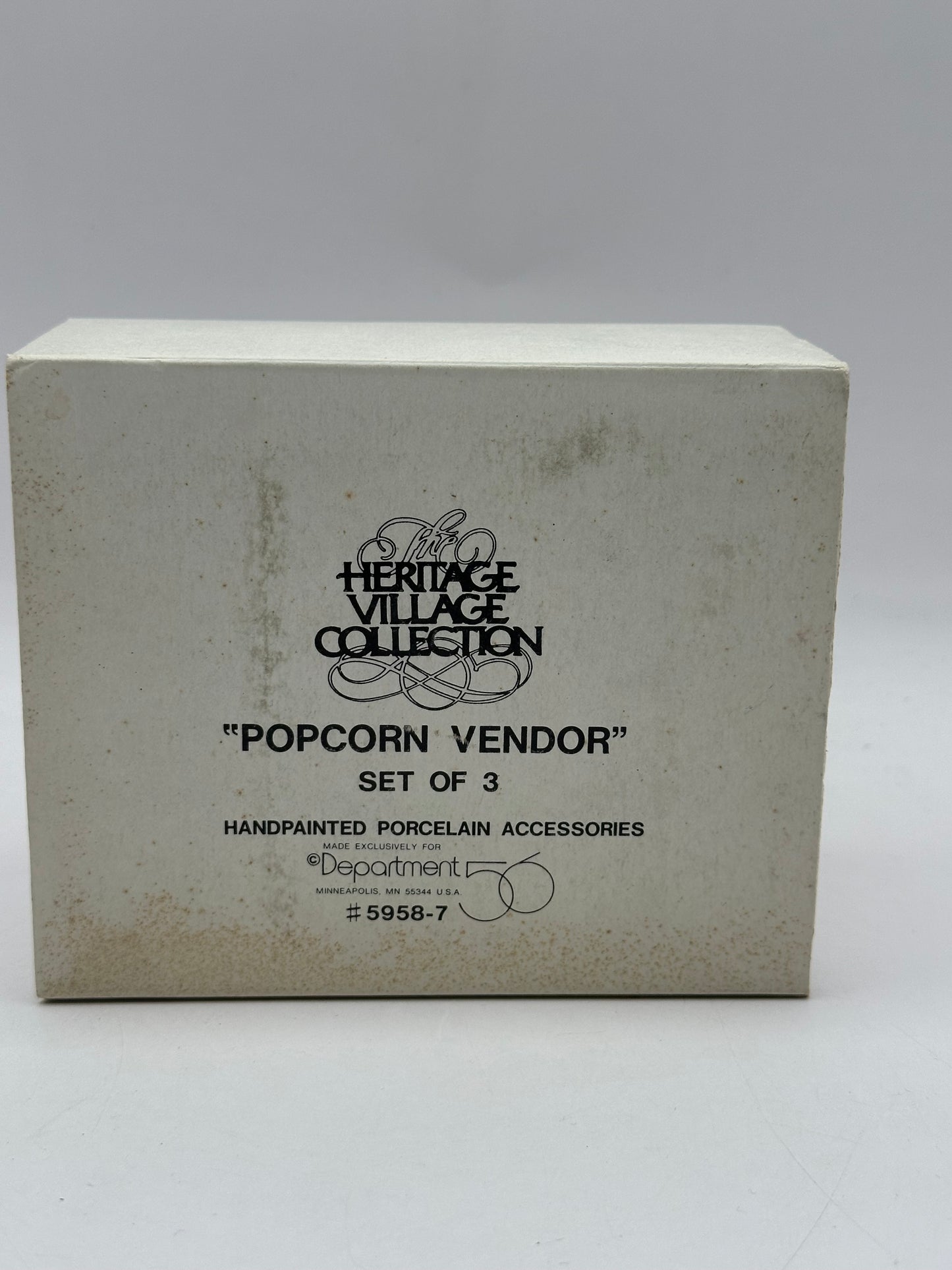 Department 56 - Popcorn Vendor - Christmas in the City