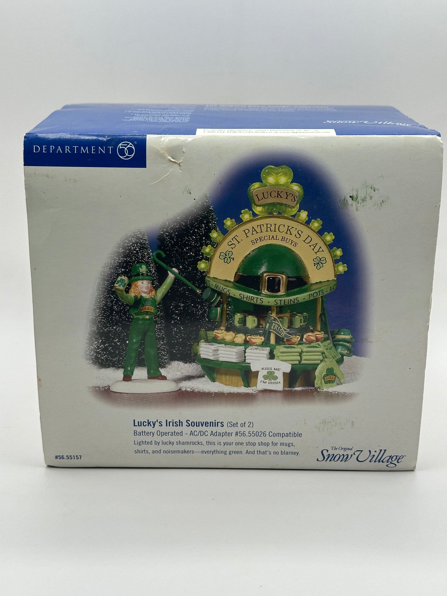 Dept 56 Original Snow Village Lucky’s Irish Souvenirs