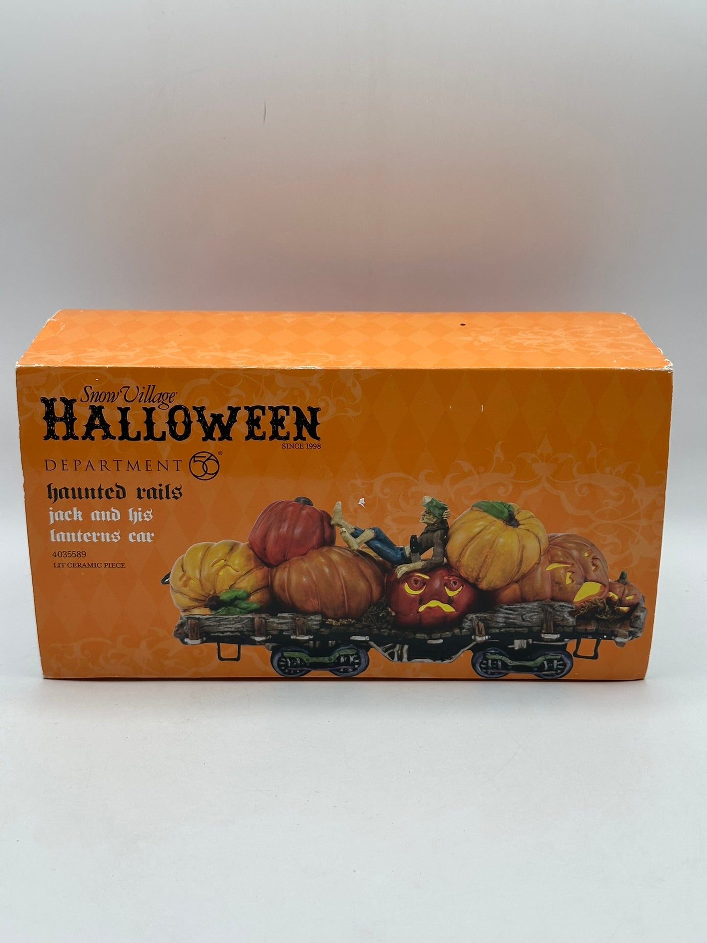 Department 56 - Haunted Rails Jack And His Lanterns Car - Snow Village Halloween