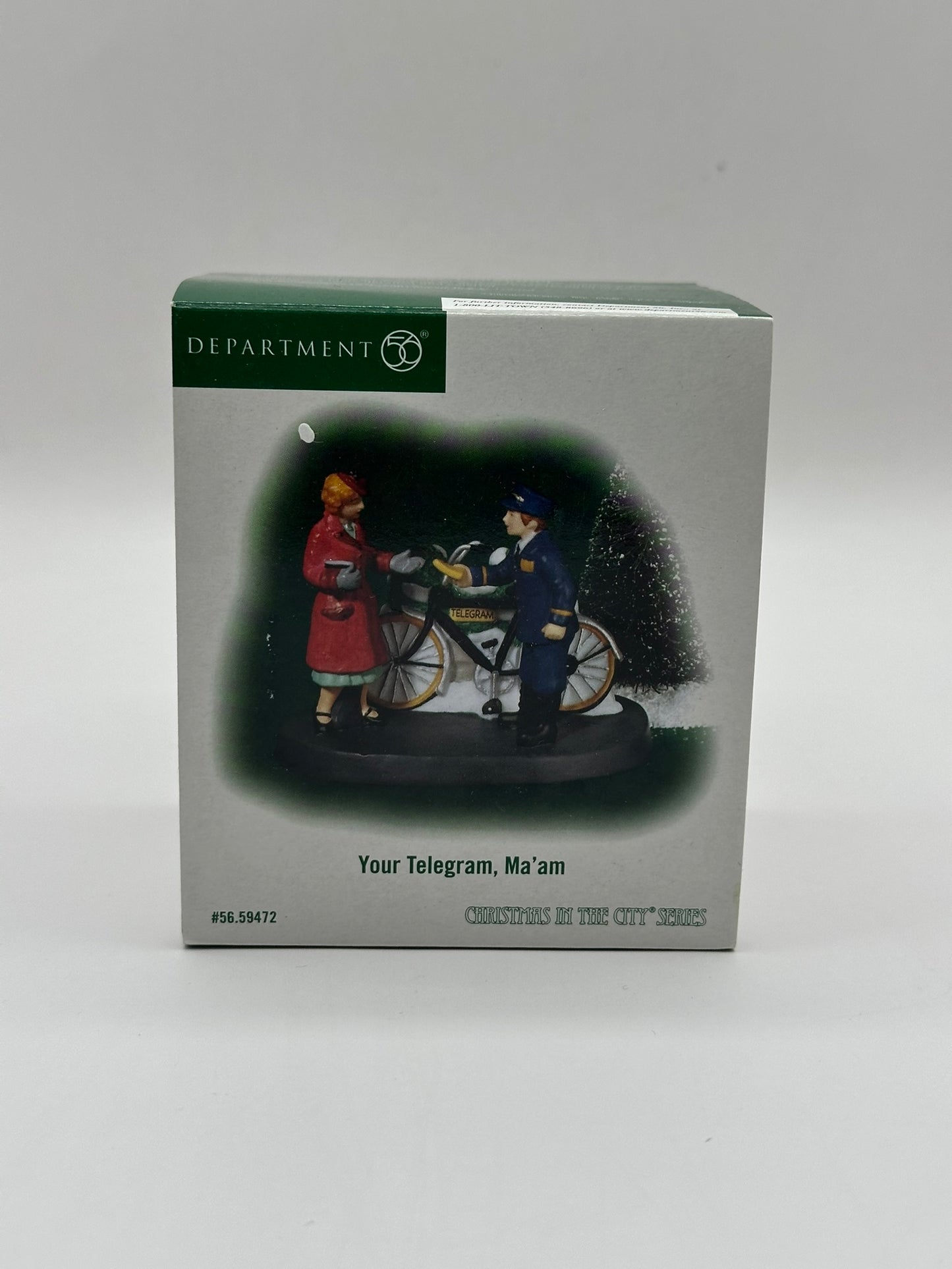 Department 56 - Your Telegram, Ma'am - Christmas in the City
