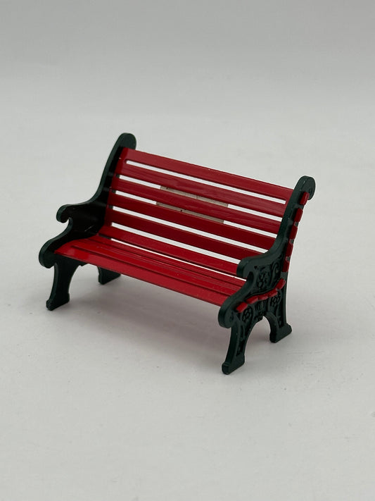 Department 56 – Red Wrought Iron Park Bench