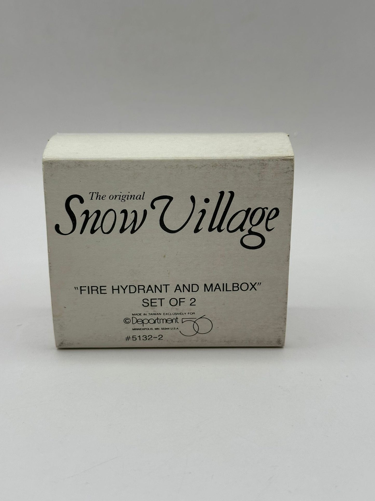 Department 56 - Fire Hydrant and Mailbox - Original Snow Village
