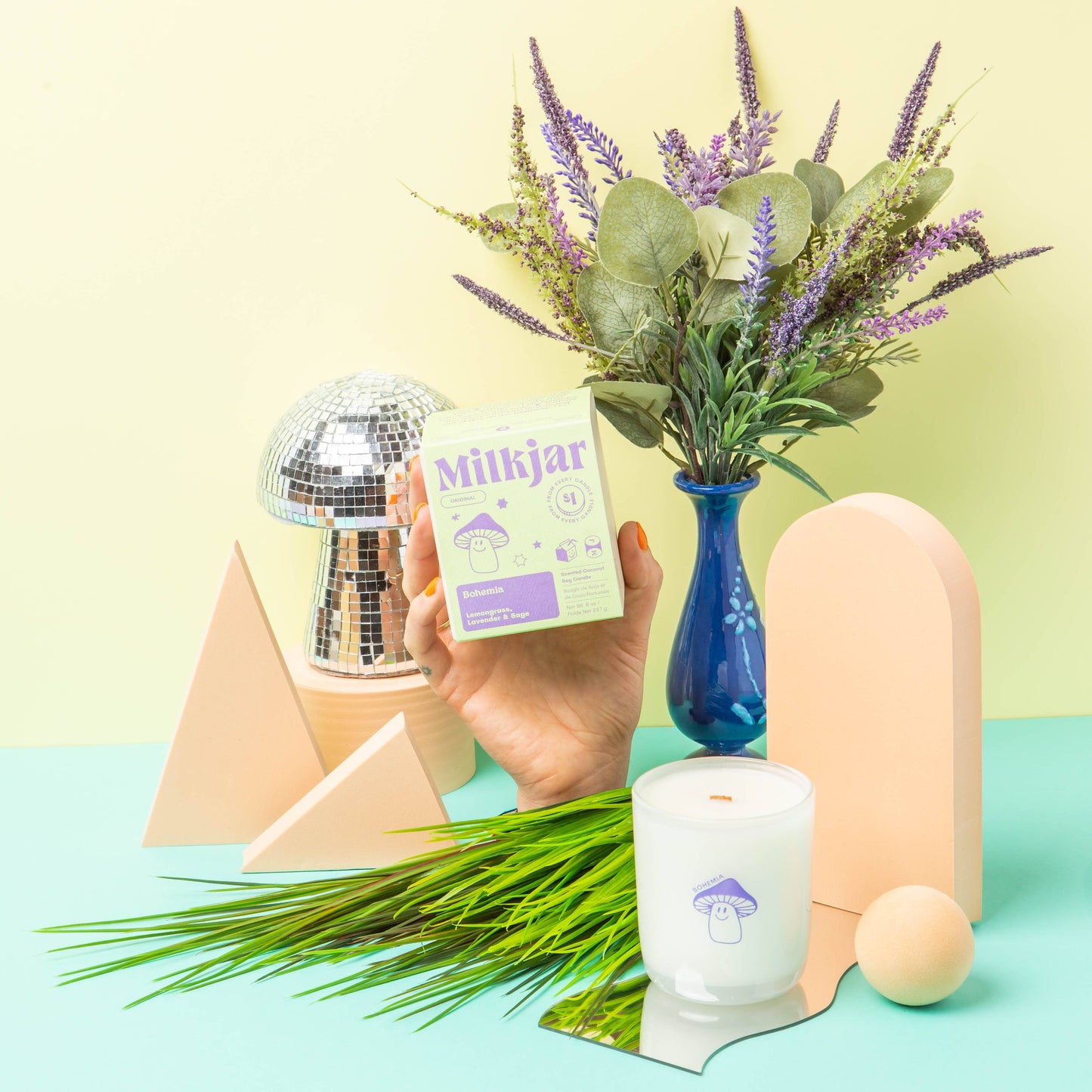 Milk Jar - Bohemia - Candle