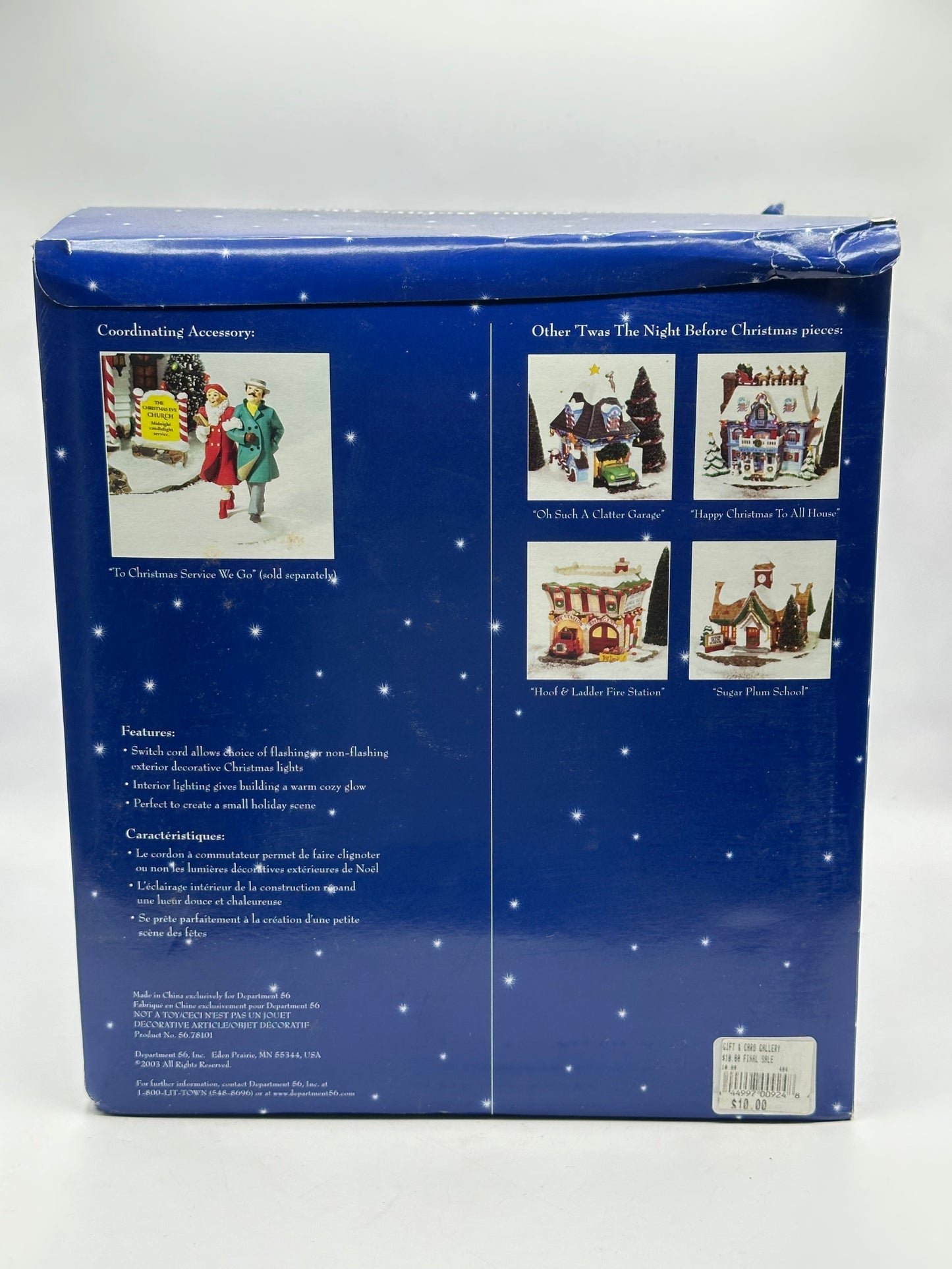 Dept 56 ‘Twas The Night Before Christmas - Christmas Eve Church