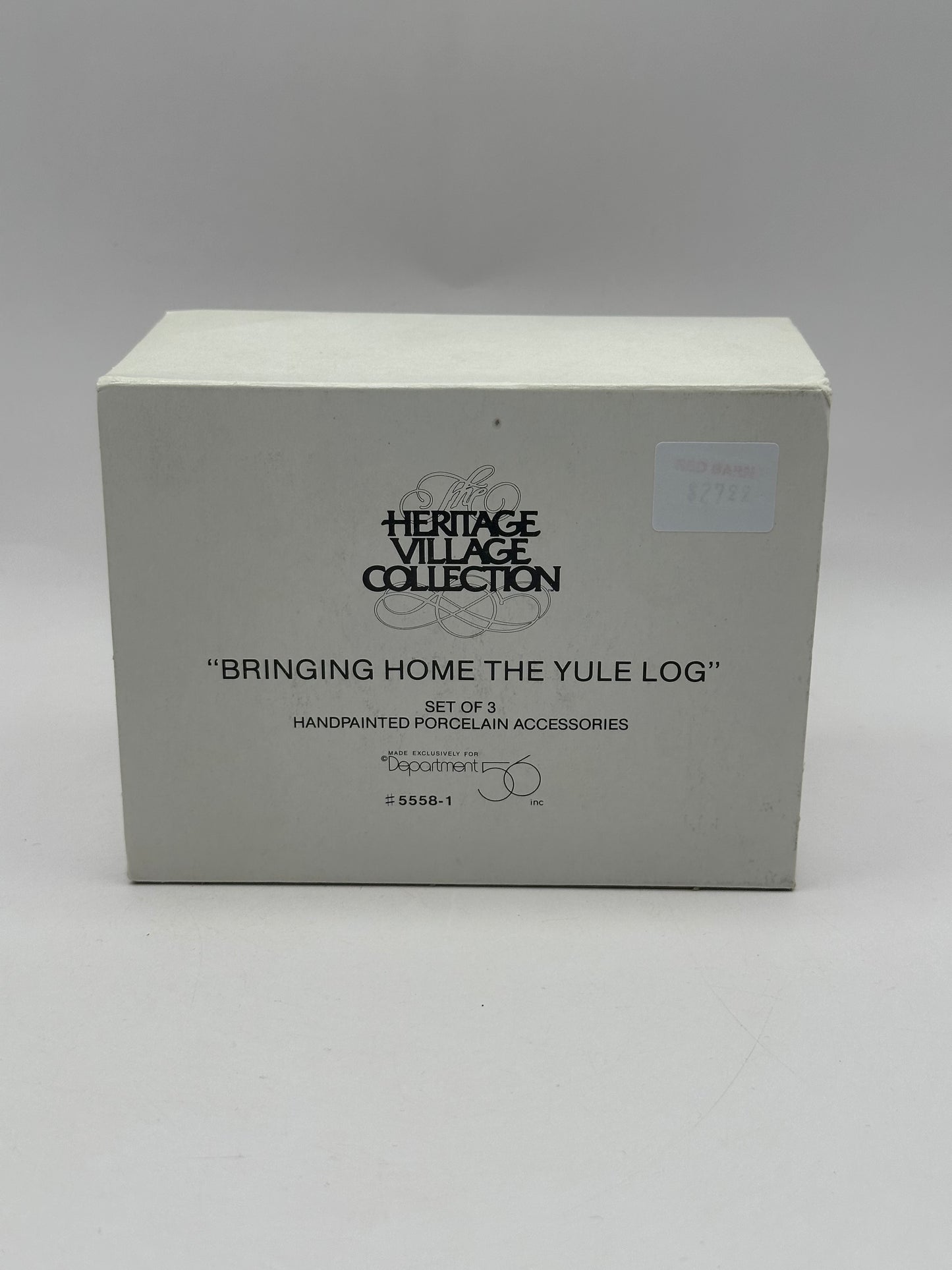 Department 56 - Bringing Home The Yule Log - Dickens’ Village