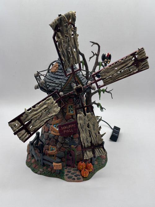 Department 56 - Haunted Windmill - Snow Village Halloween