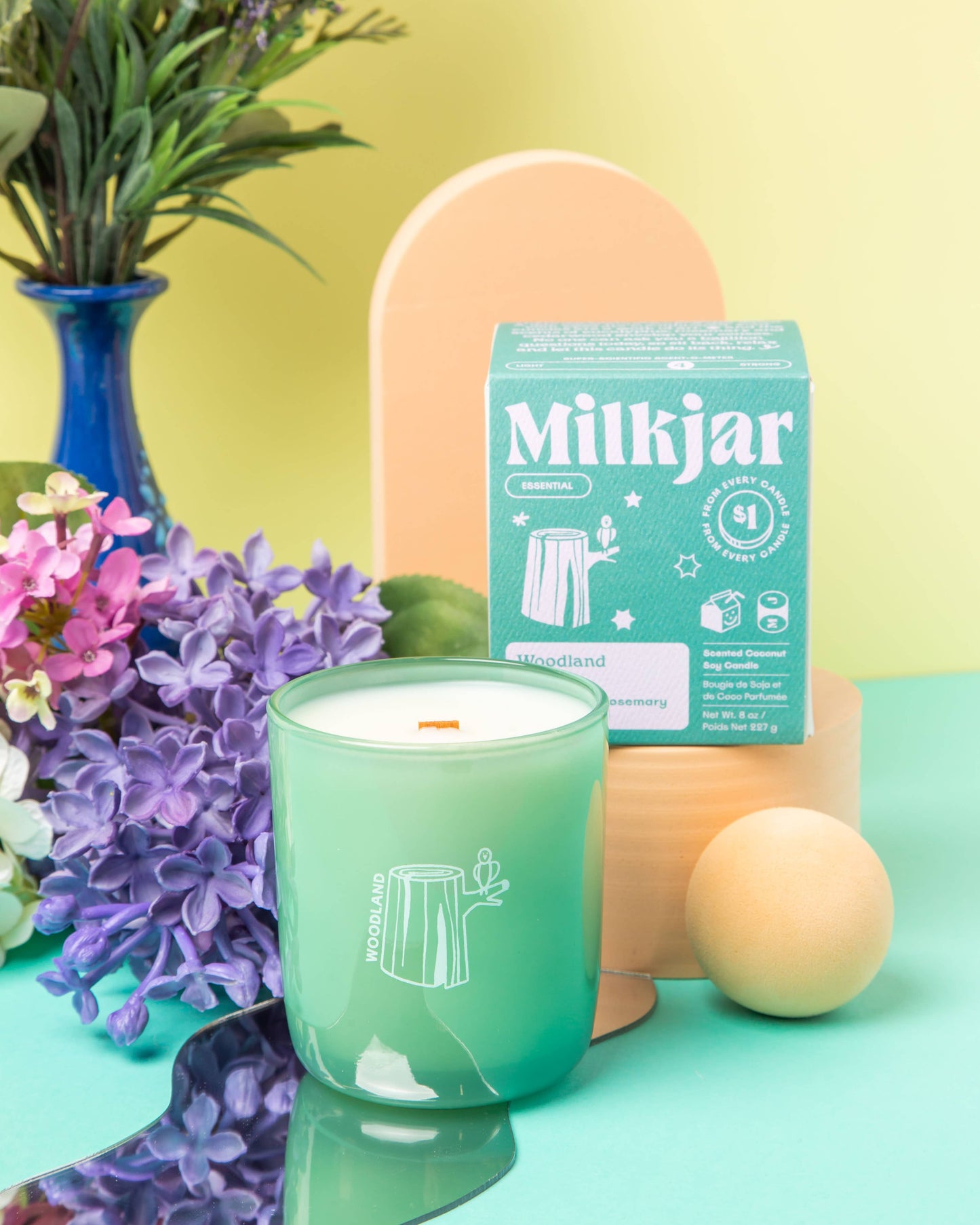 Milk Jar - Woodland - Candle