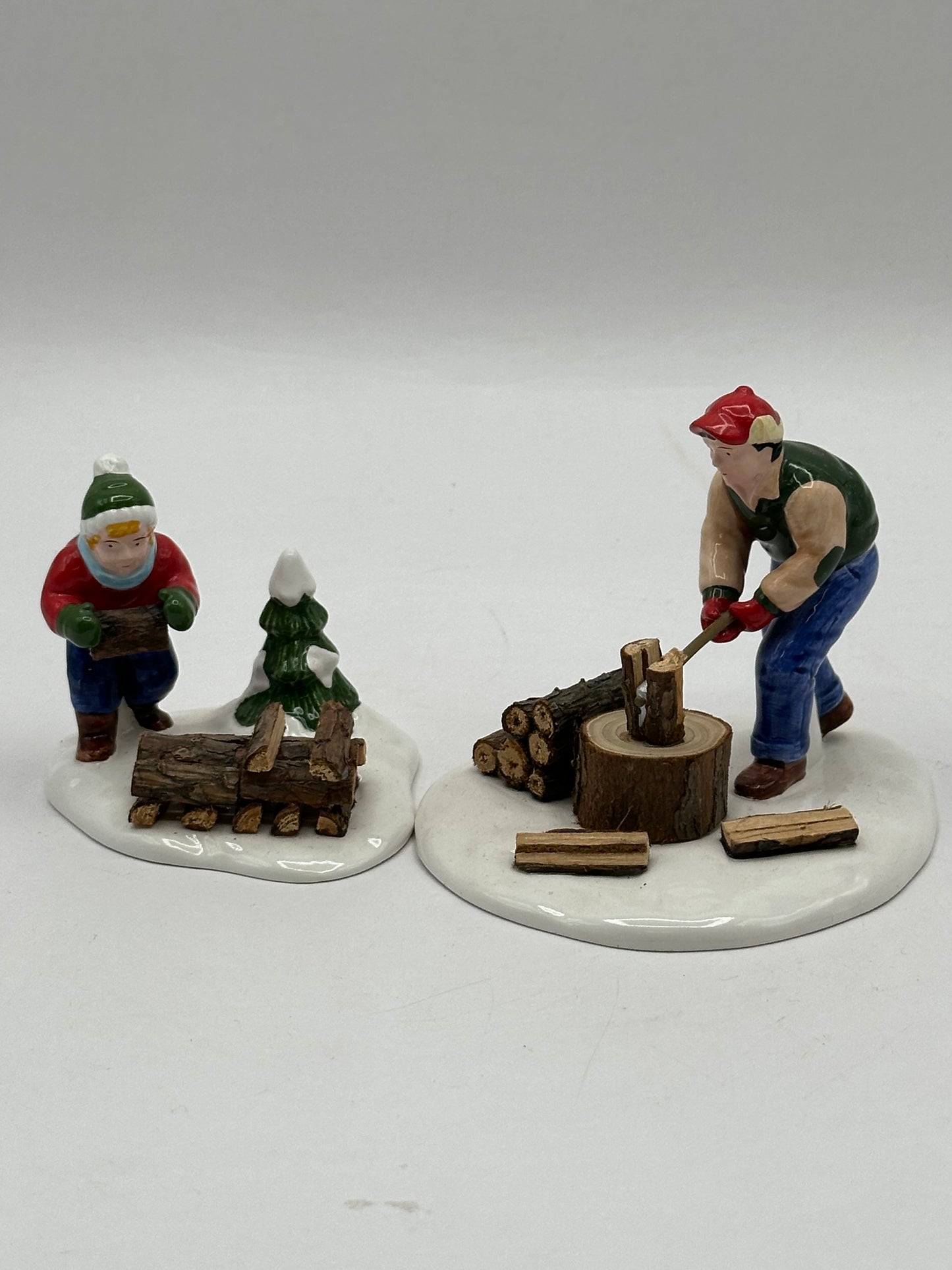 Department 56 - Chopping Firewood - Original Snow Village