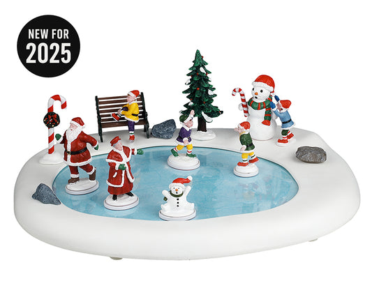 Northern Lights Skating Pond - Lemax