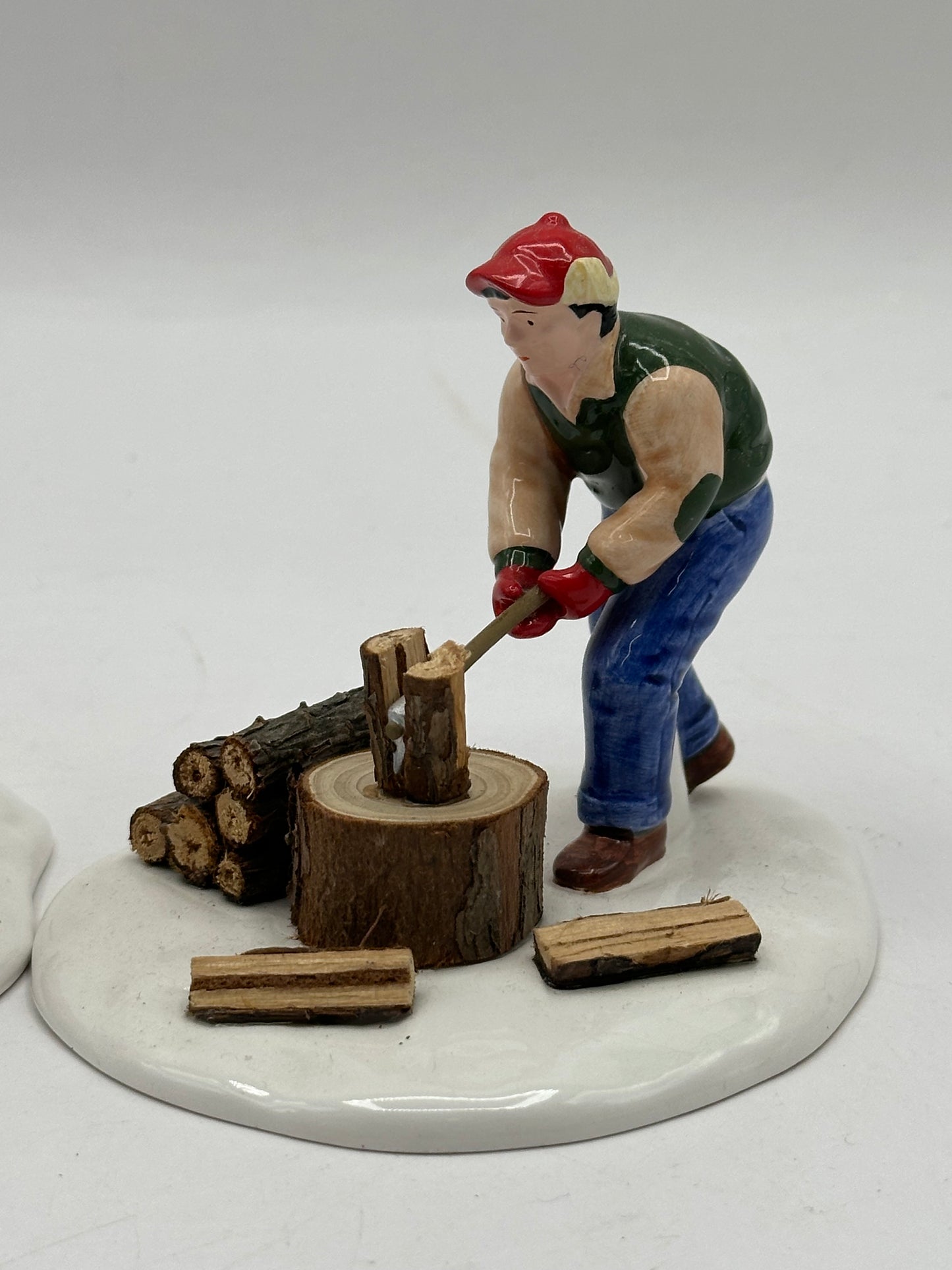 Department 56 - Chopping Firewood - Original Snow Village