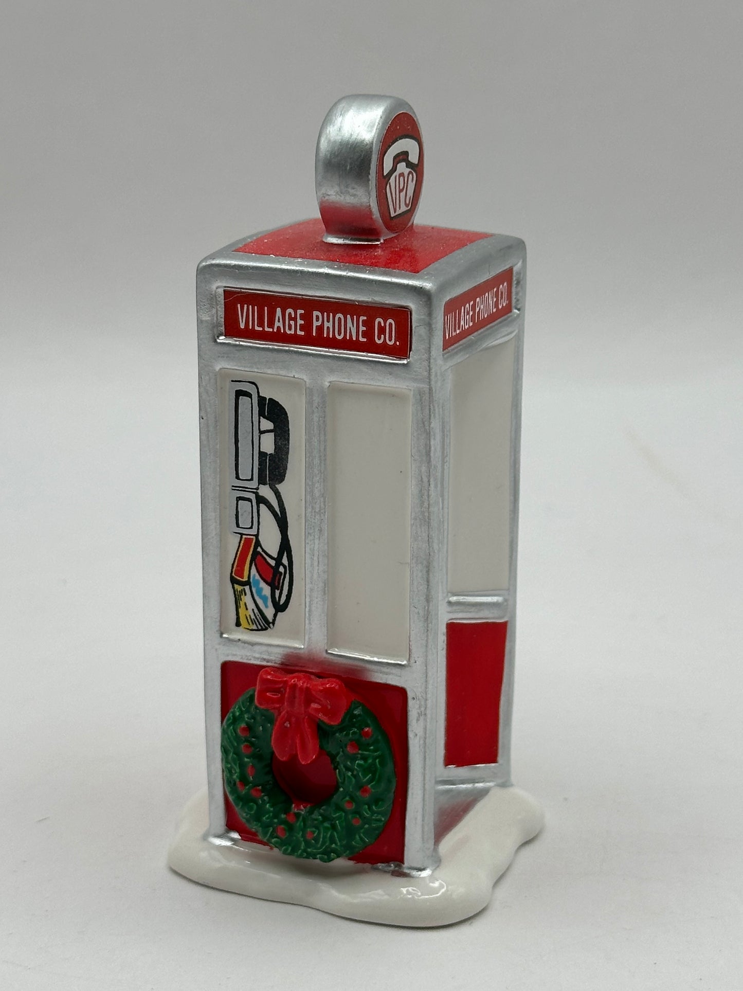 Department 56 - Village Phone Booth - Original Snow Village