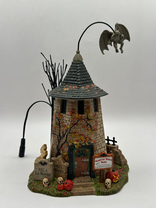 Department 56 - Haunted Tower Tours - Snow Village Halloween