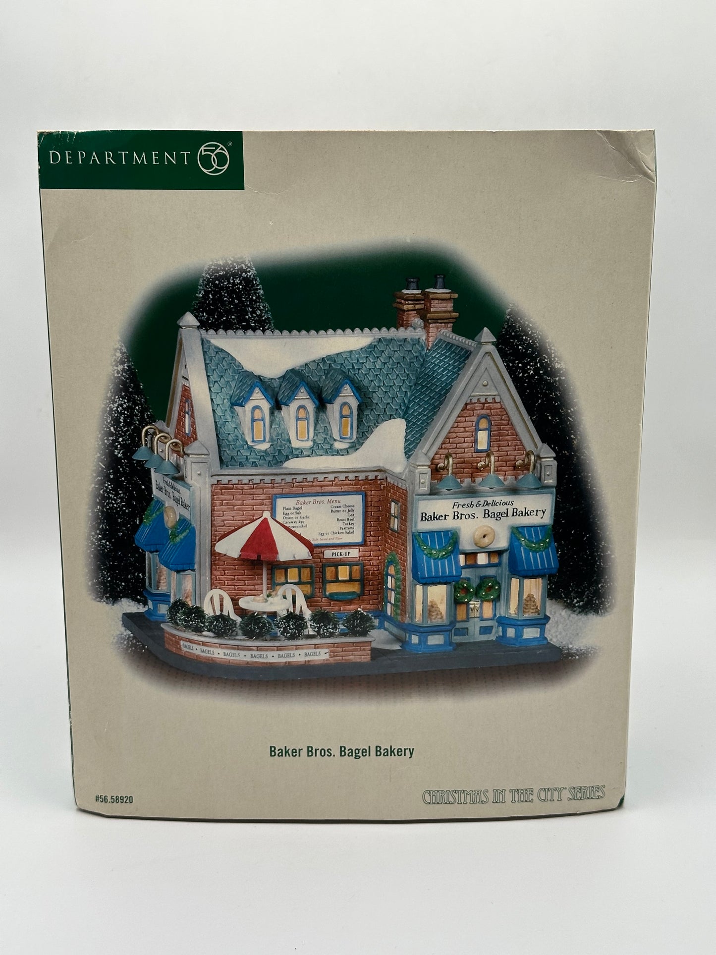 Department 56 - Baker Bros. Bagel Bakery - Christmas in the City