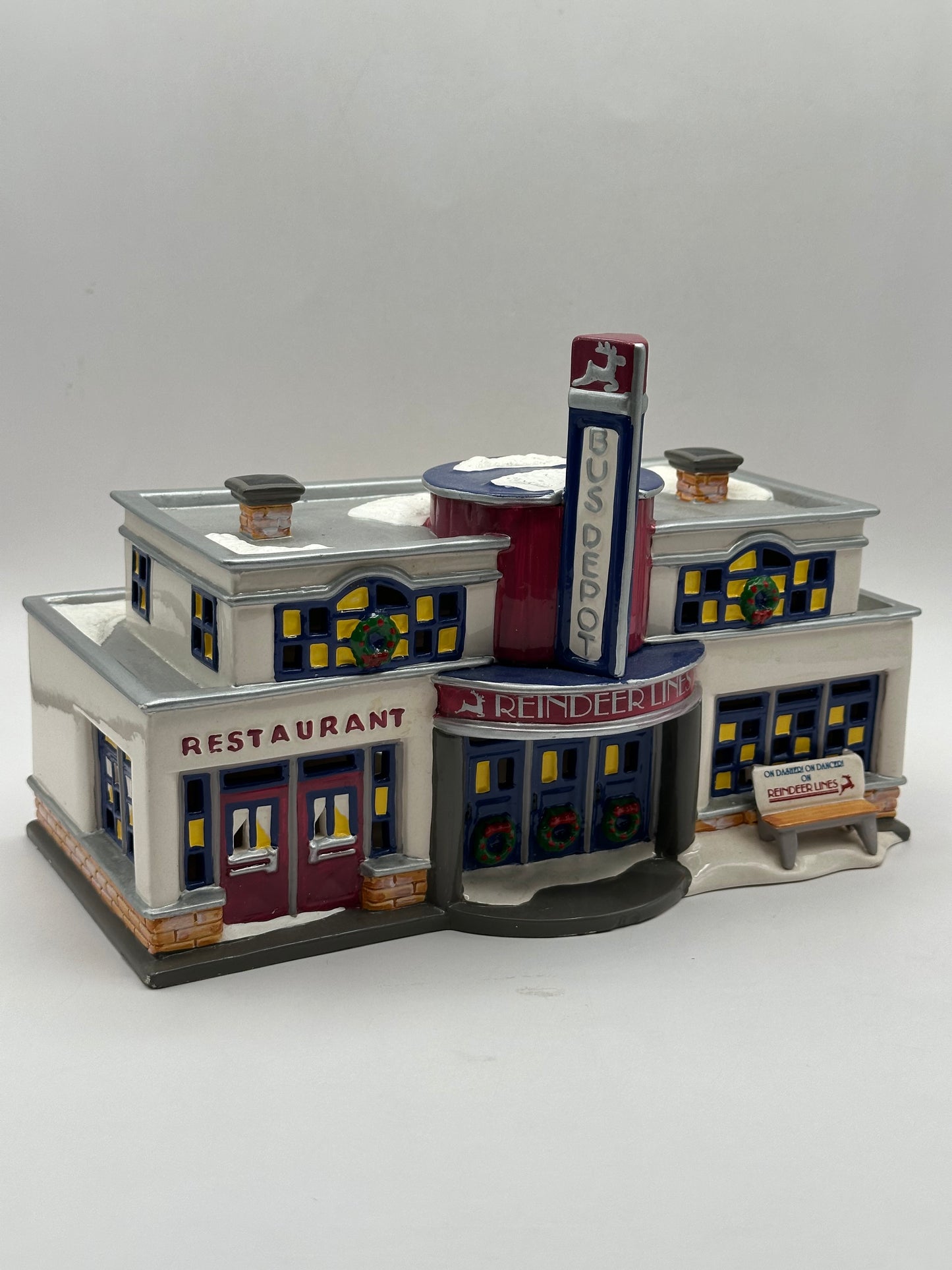 Department 56 - Reindeer Bus Depot - Original Snow Village