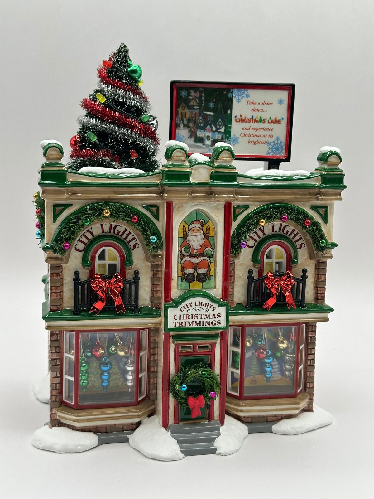 Department 56 - City Lights Christmas Trimmings - Original Snow Village