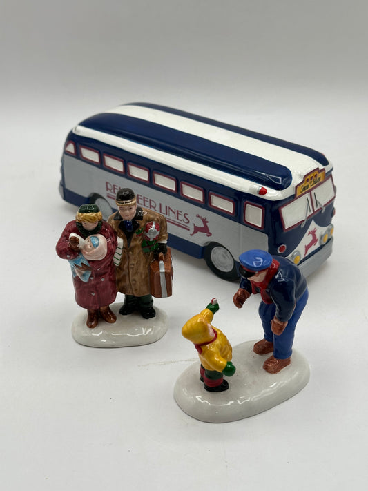 Department 56 - A Ride On The Reindeer Lines - Original Snow Village