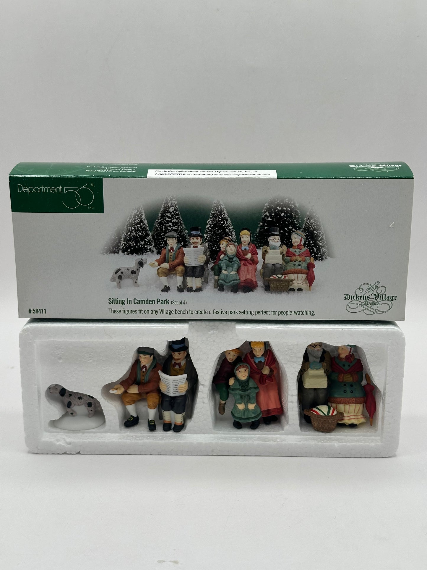 Department 56 - Sitting in Camden Park - Dickens' Village