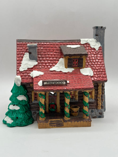 Department 56 - Pinewood Log Cabin - Original Snow Village