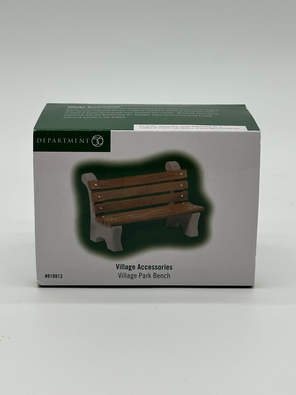 Department 56 - City Park Bench - Village Accessories