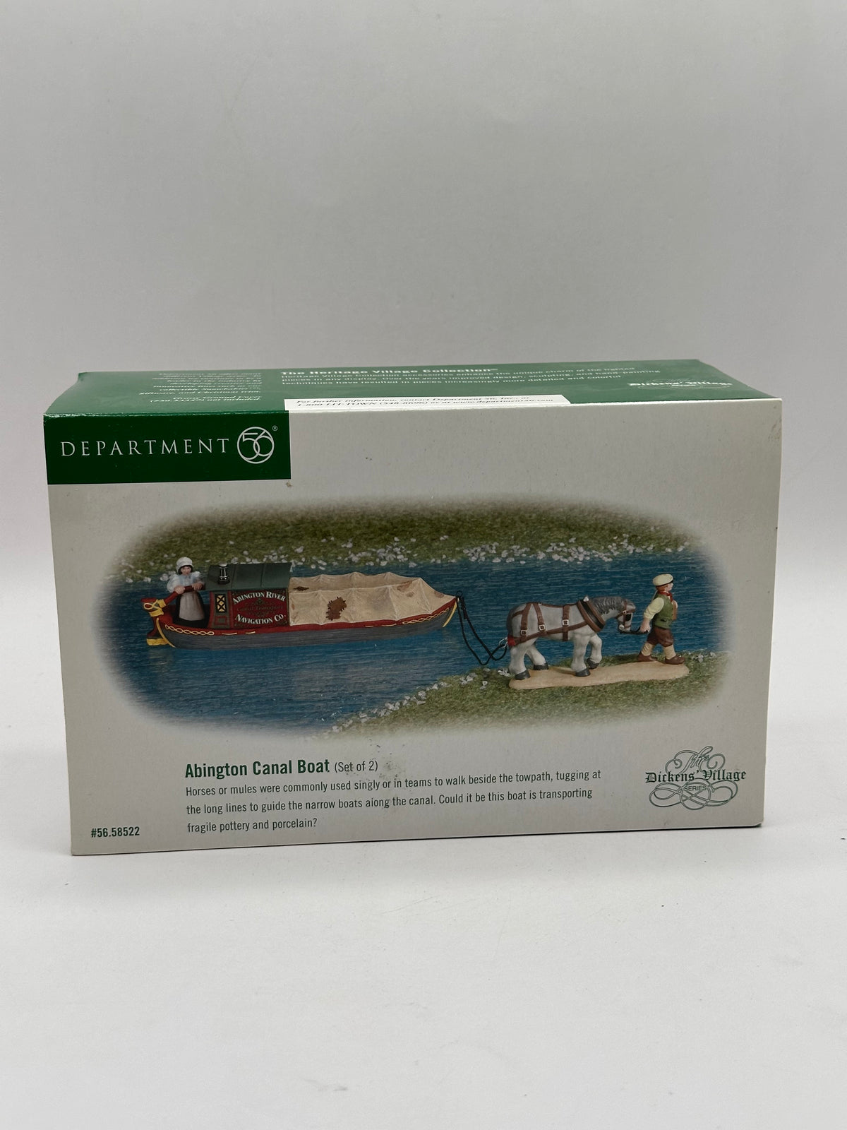 Department 56 - Abington Canal Boat - Dickens' Village