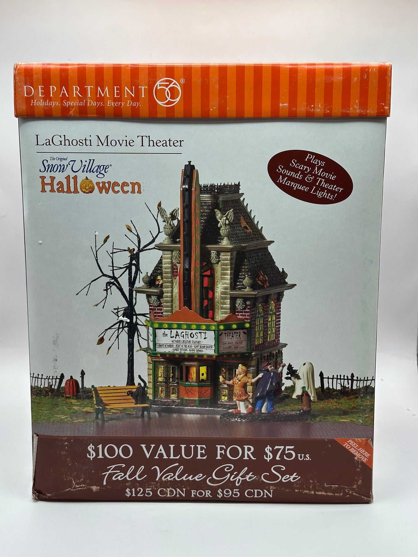 Department 56 - LaGhosti Movie Theatre - Snow Village Halloween
