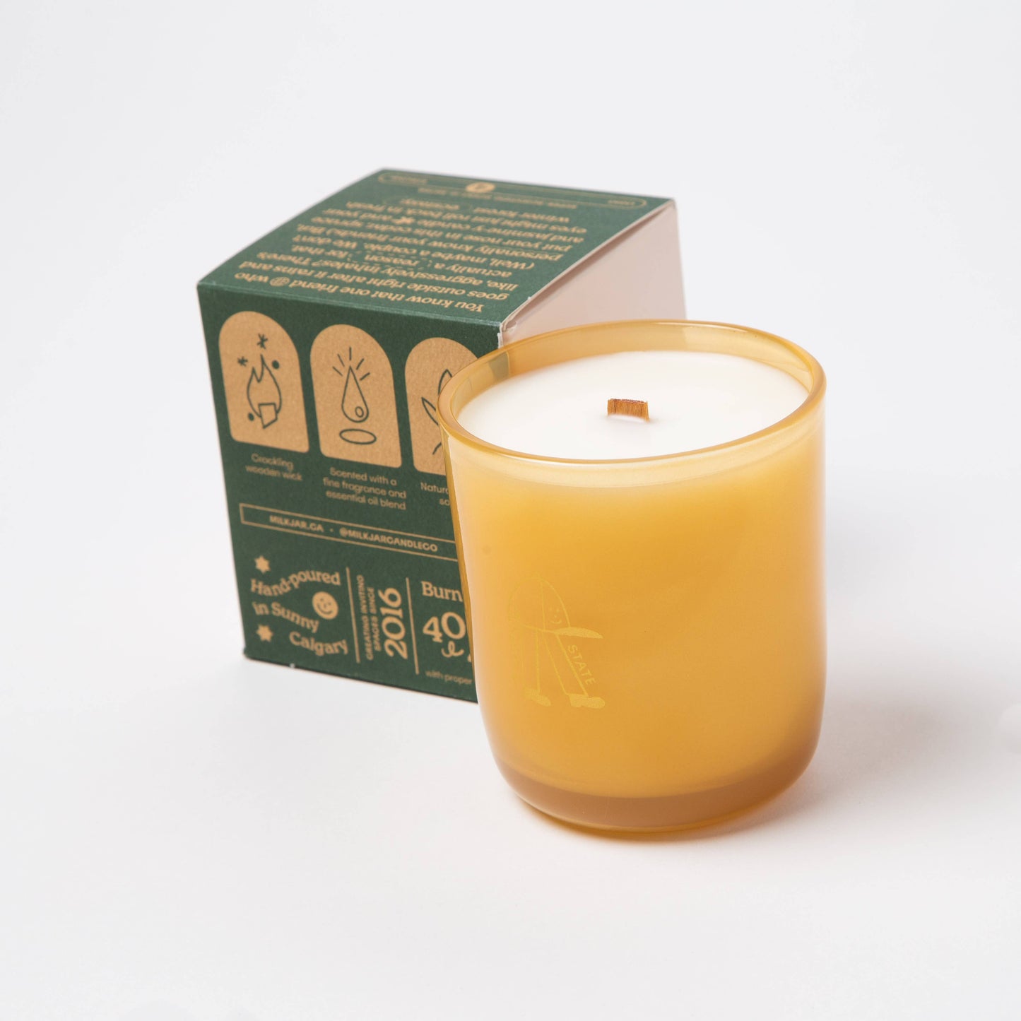 Milk Jar - Garden State - Candle