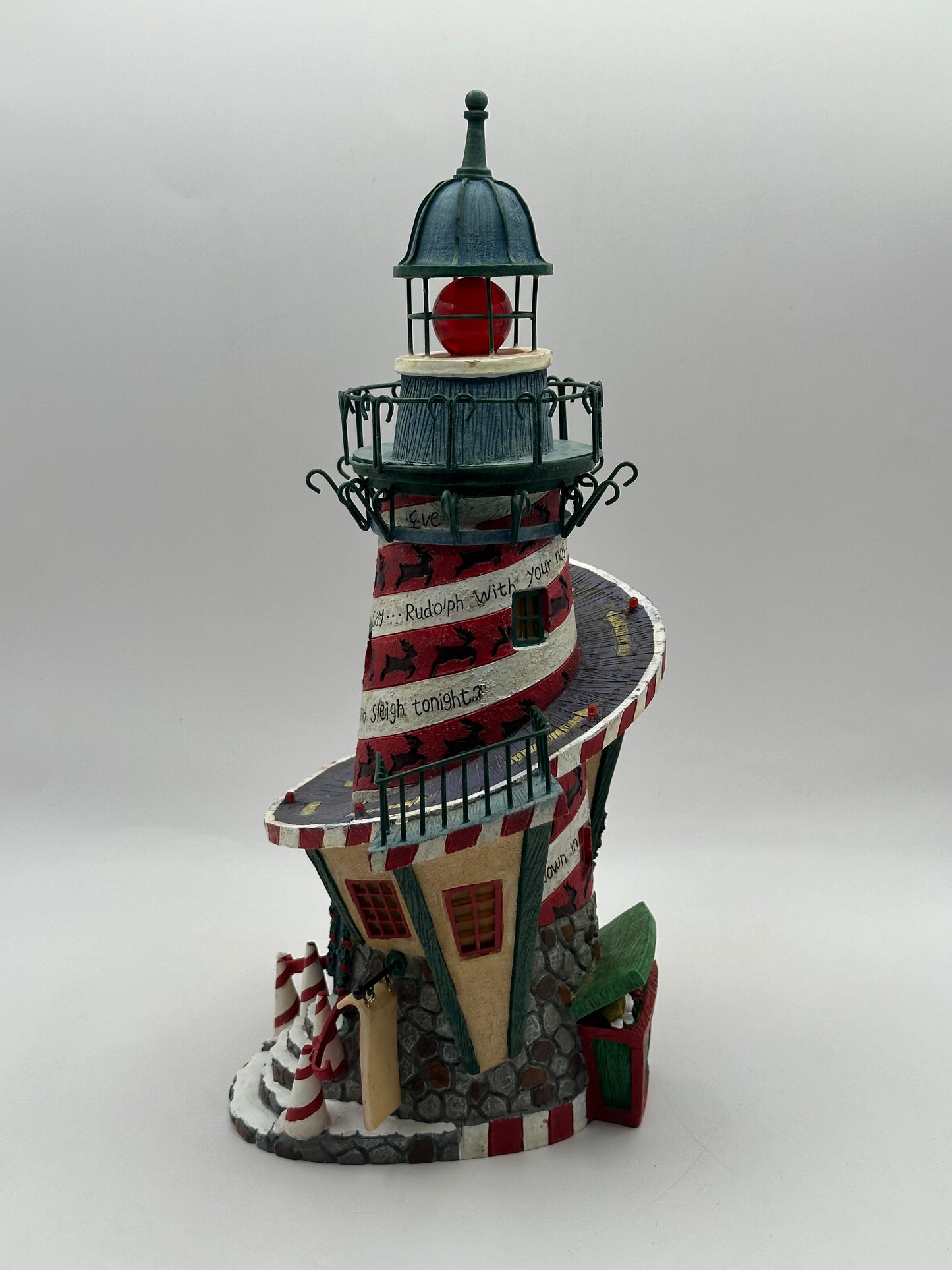 Dept 56 Storybook Village Collection Rudolph’s Red-Nosed Lighthouse