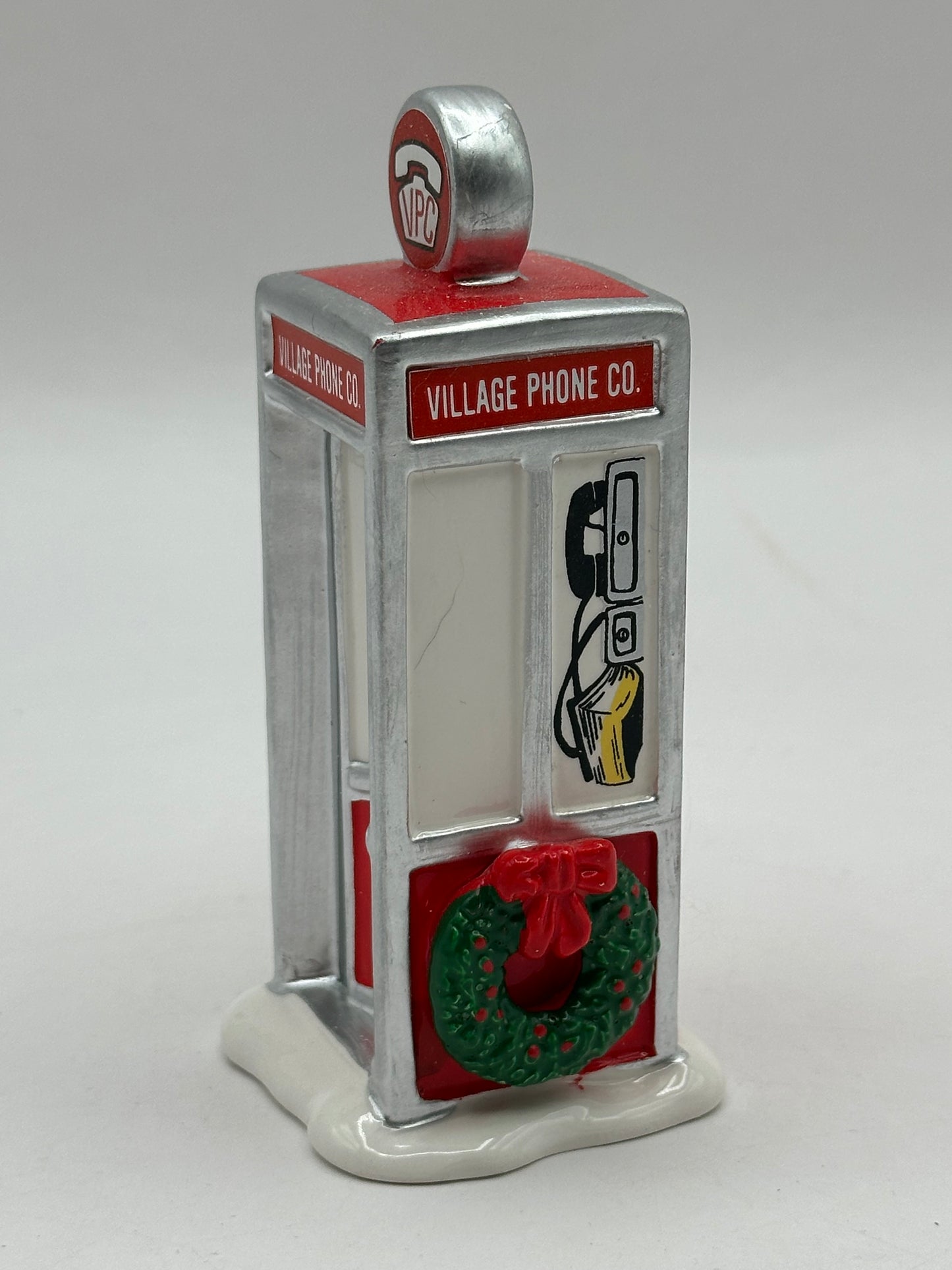 Department 56 - Village Phone Booth - Original Snow Village