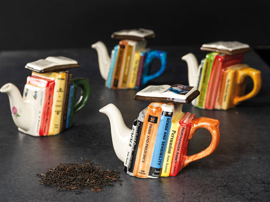 Carters of Suffolk - One Cup Books (Austen)  - Handmade Teapot