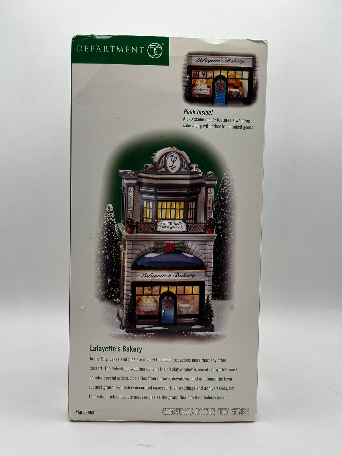 Department 56 - Lafayette's Bakery - Christmas in the City