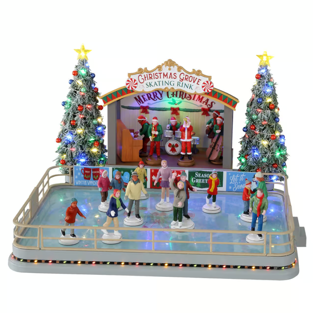 Lemax Christmas Grove Skating Rink - Caddington Village Christmas village collectible
