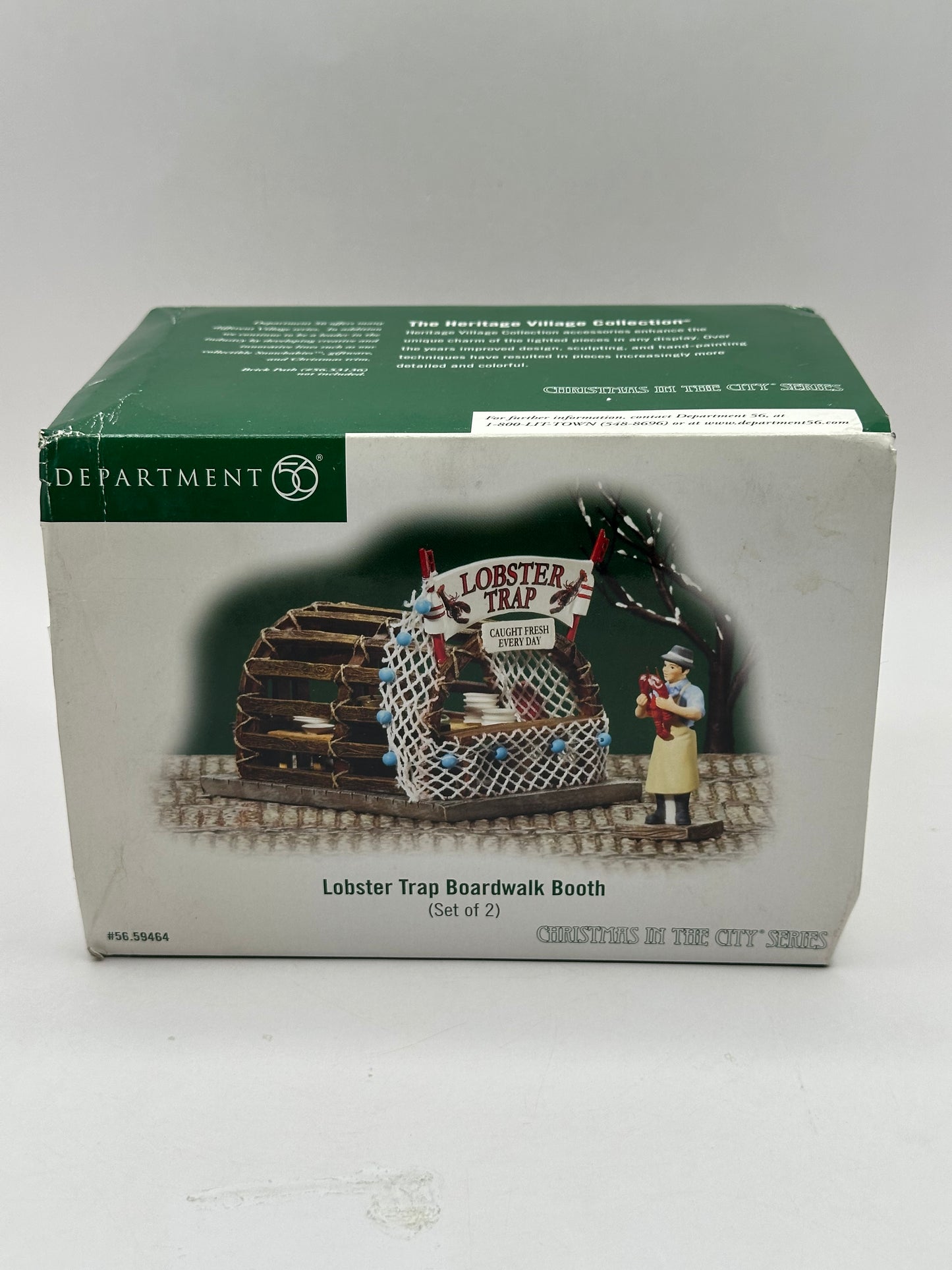 Department 56 - Lobster Trap Boardwalk Booth - Christmas in the City