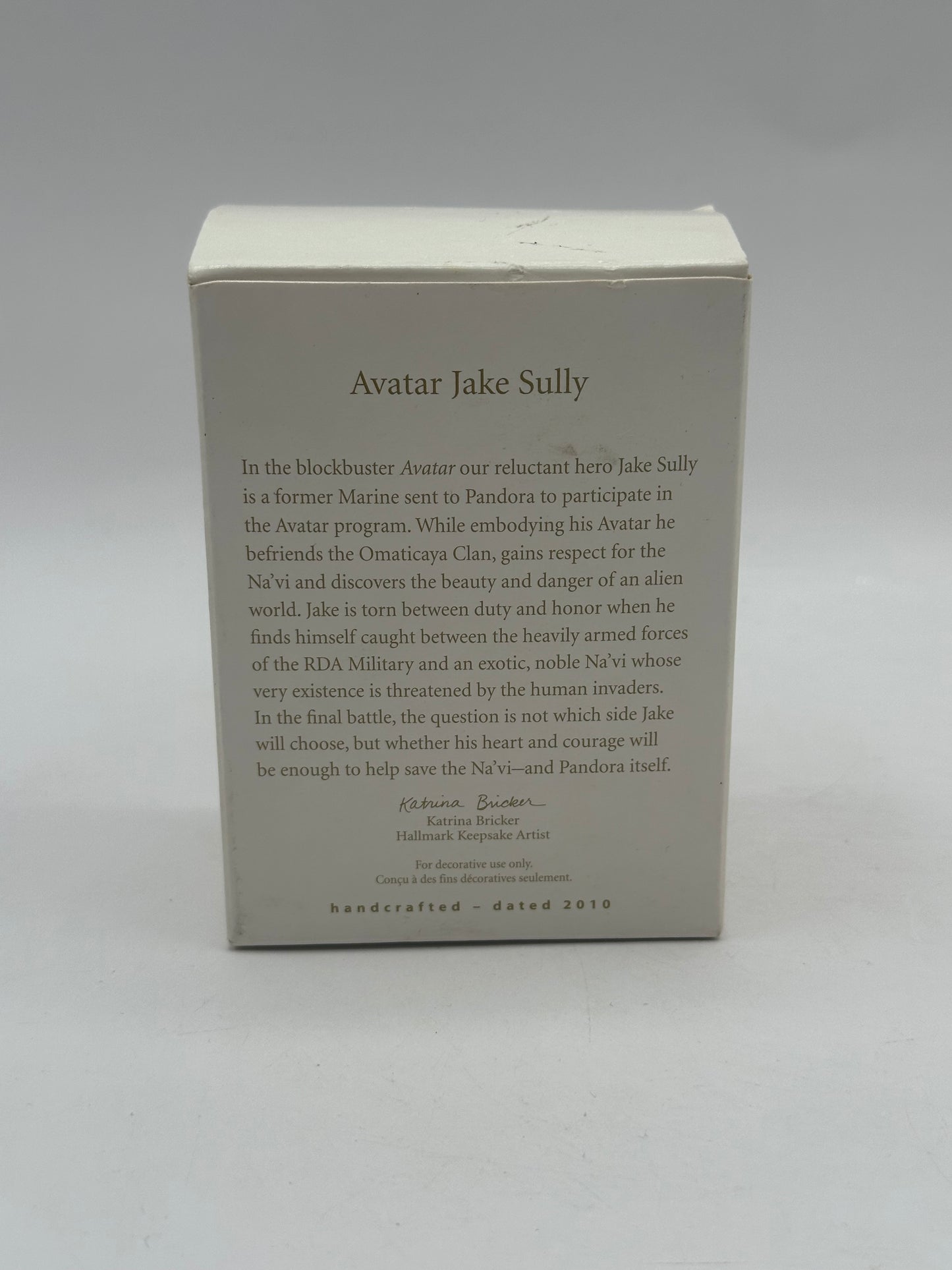 2010 Avatar Jake Sully, Disney Hallmark Keepsake Ornament