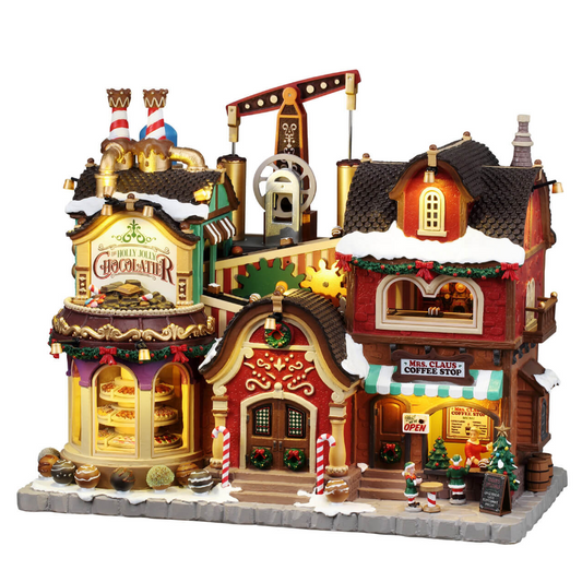 Lemax - The Holly Jolly Chocolatier & Mrs. Claus Coffee Shop