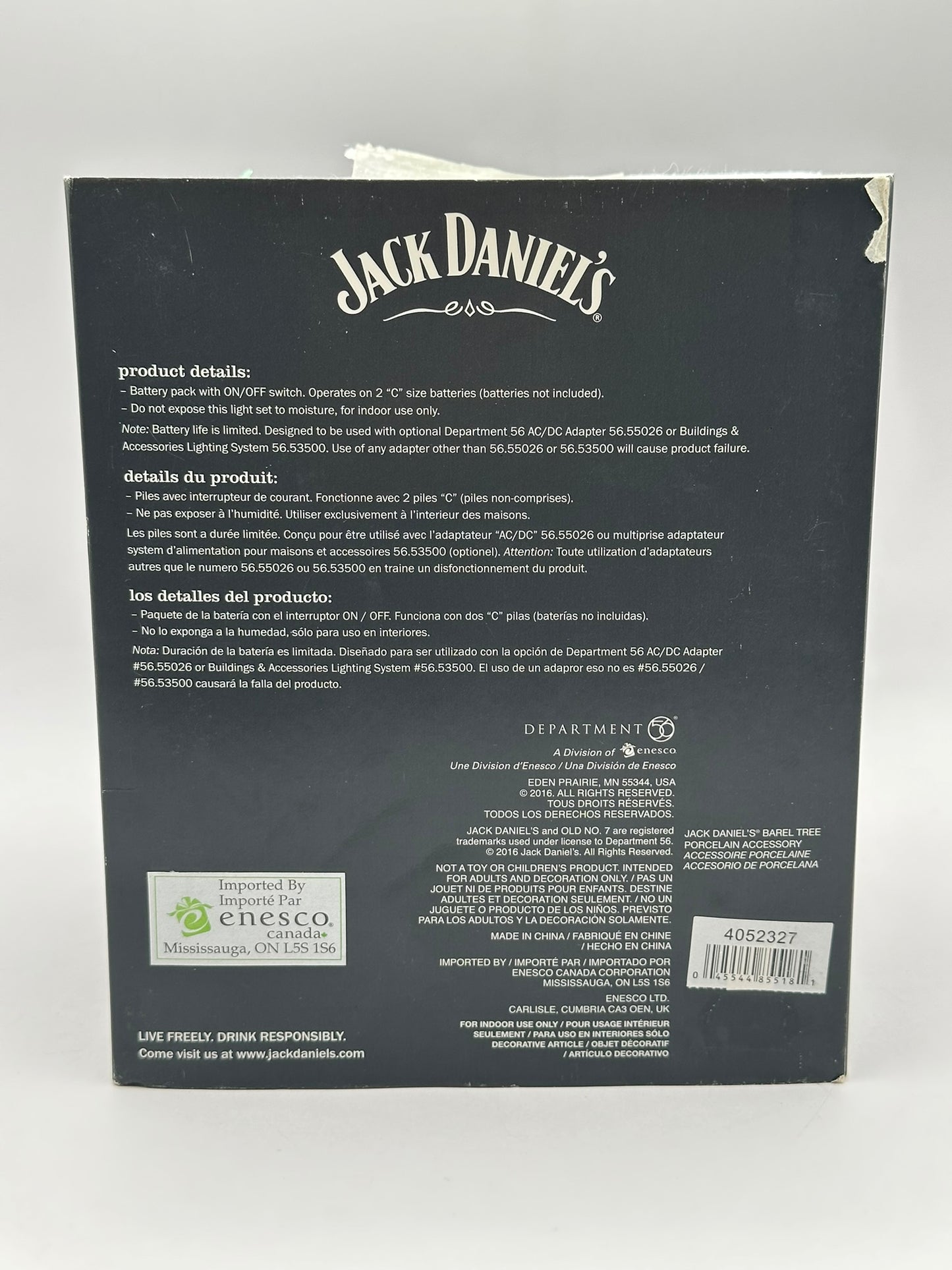 Department 56 - Jack Daniel's Barrel Tree - Jack Daniel's