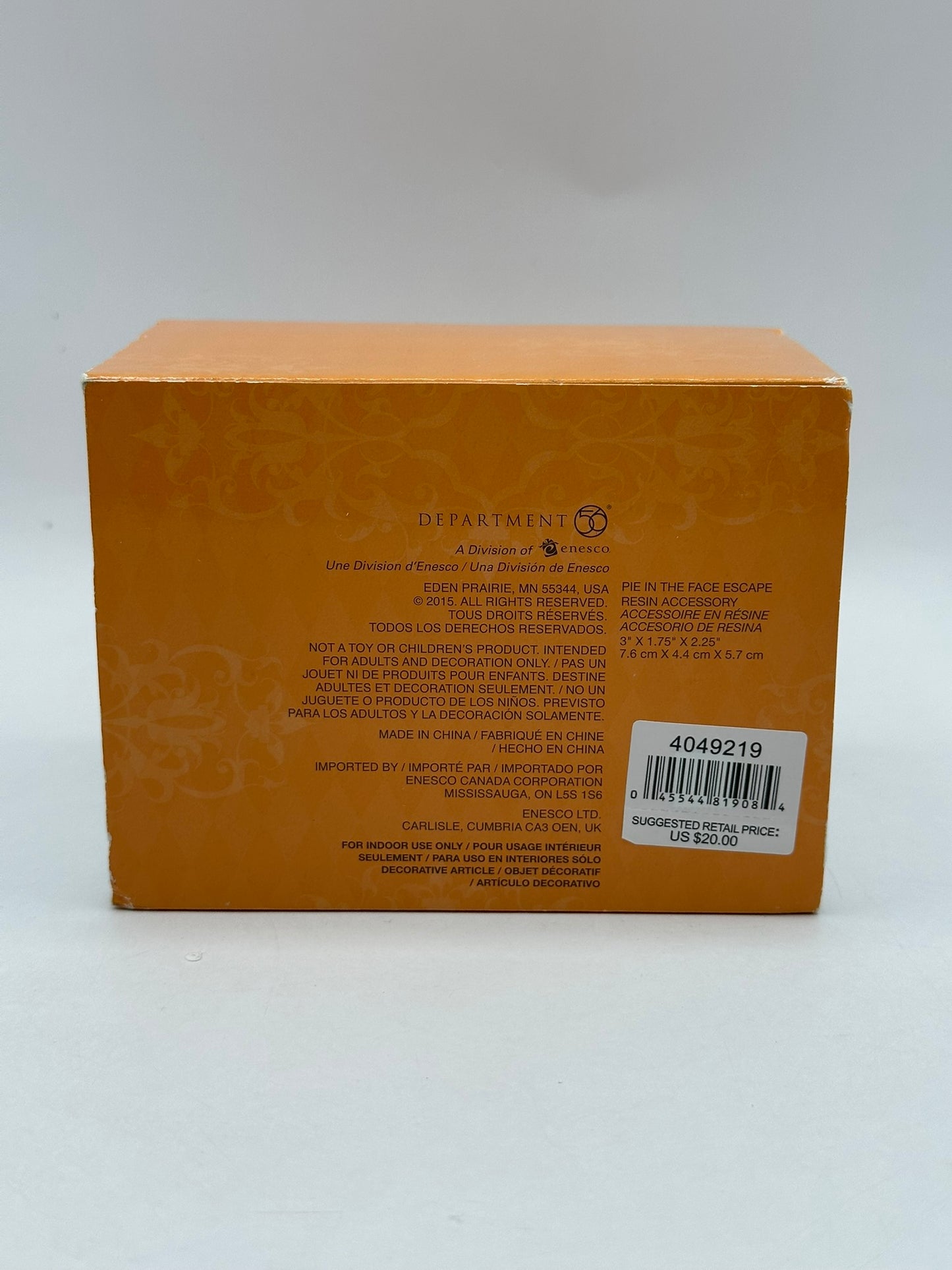 Department 56 - Pie In The Face Escape - Snow Village Halloween