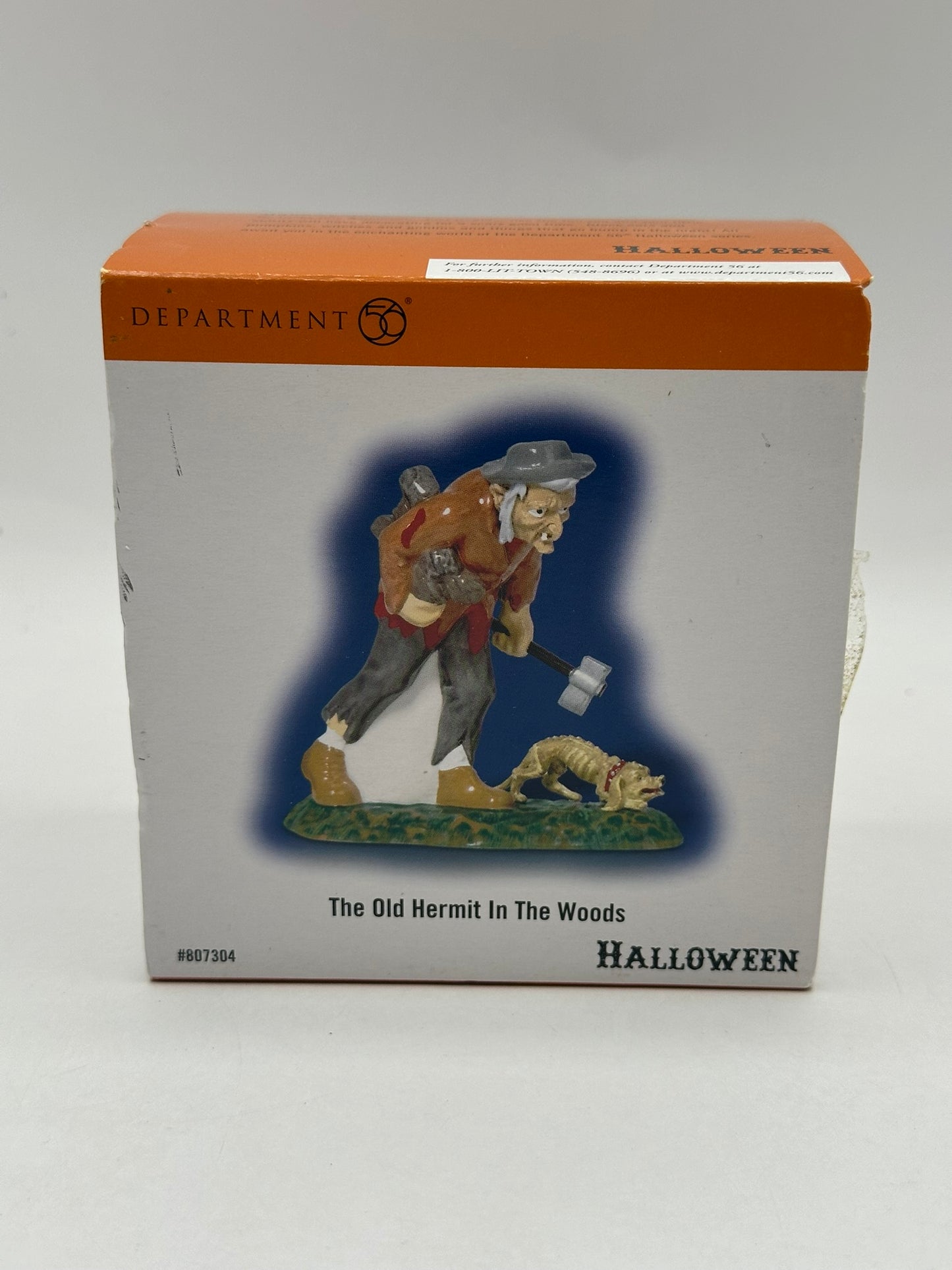 Department 56 - The Old Hermit In The Woods - Snow Village Halloween