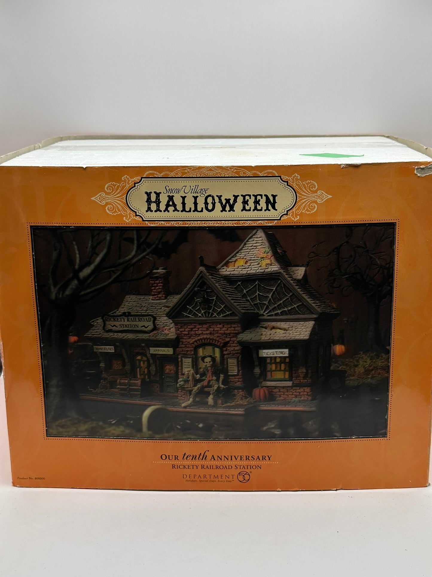 Department 56 - Rickety Railroad Station - Snow Village Halloween