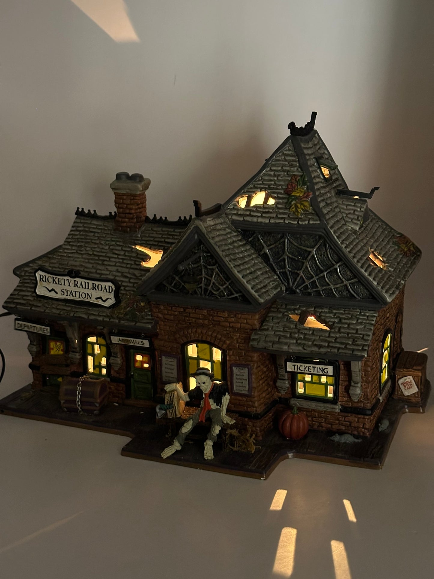 Department 56 - Rickety Railroad Station - Snow Village Halloween