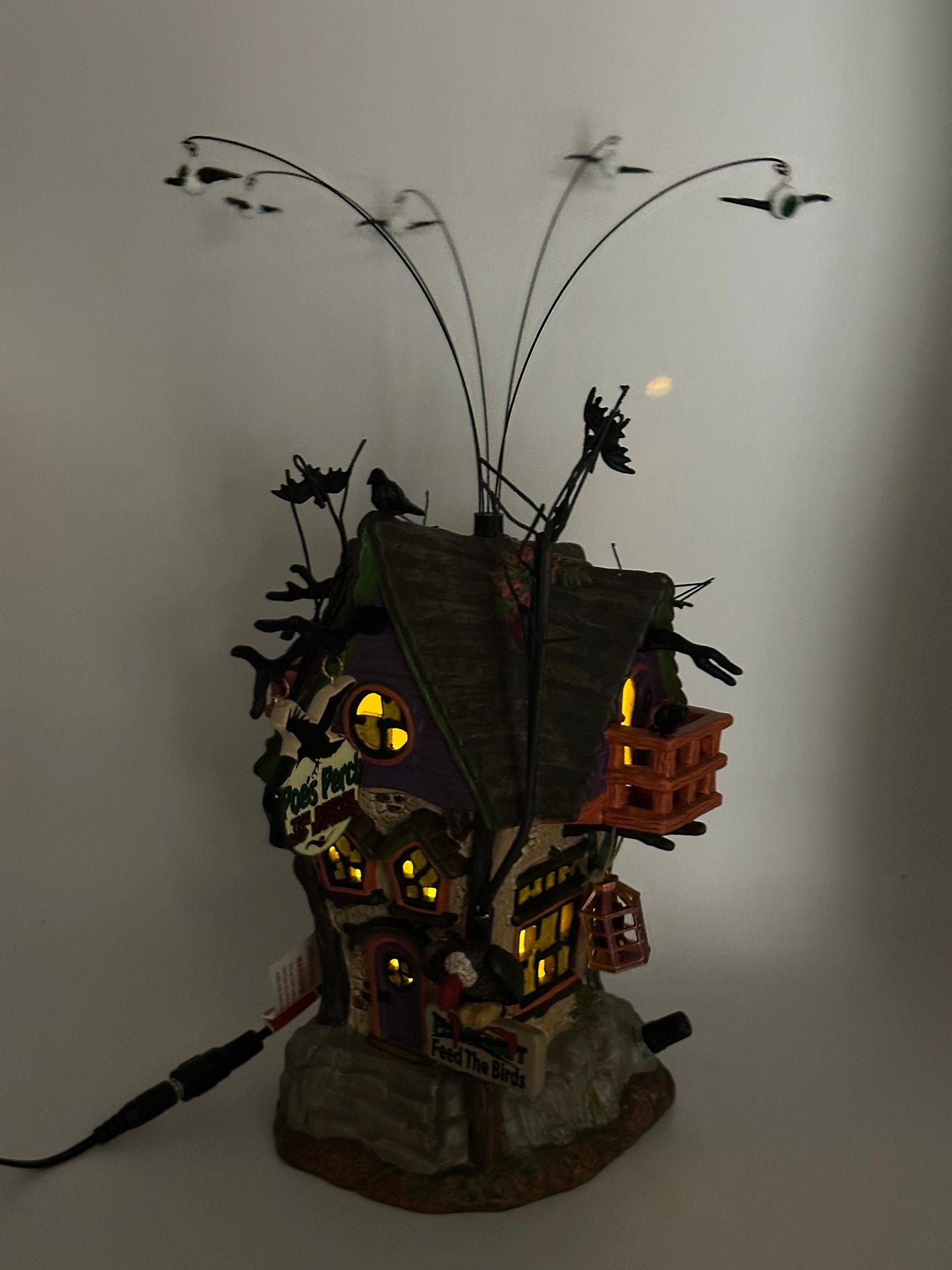 Department 56 - Poe's Perch Aviary - Snow Village Halloween