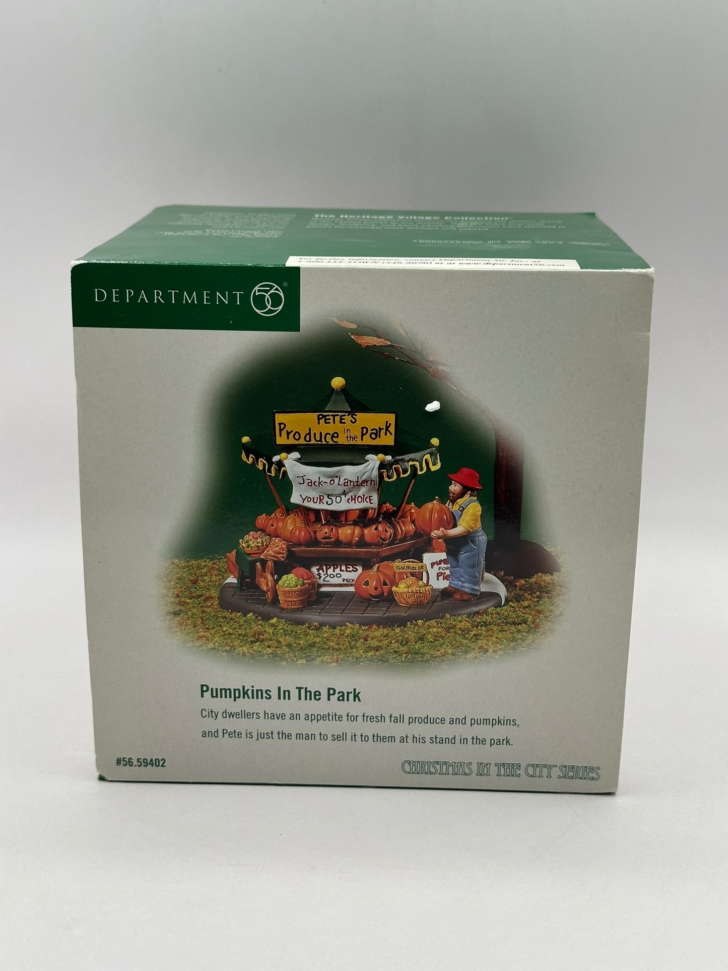 Department 56 - Pumpkins In The Park - Christmas in the City (Halloween)