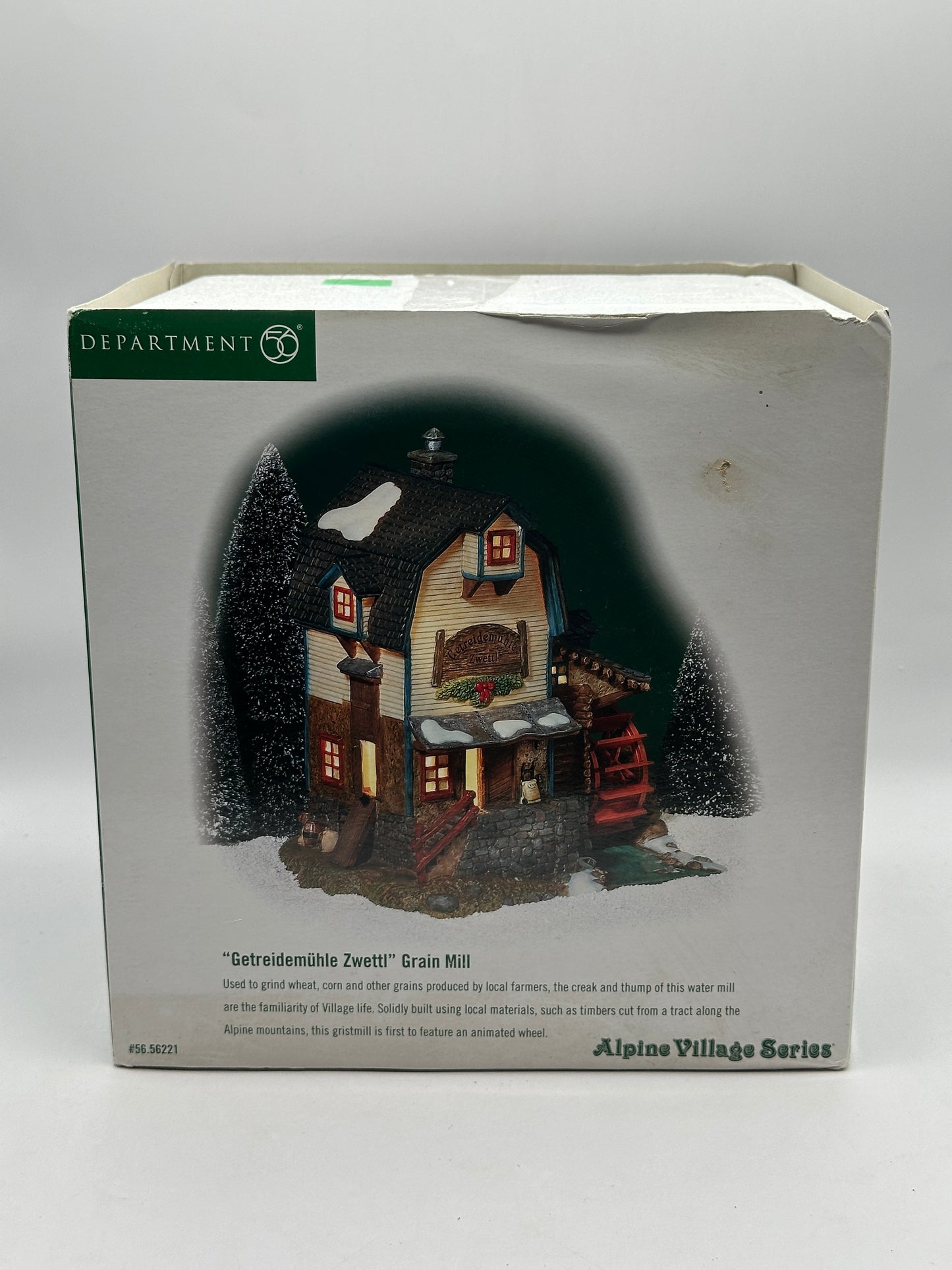 Department 56 - "Getreidemühle Zwettl" Grain Mill - Alpine Village
