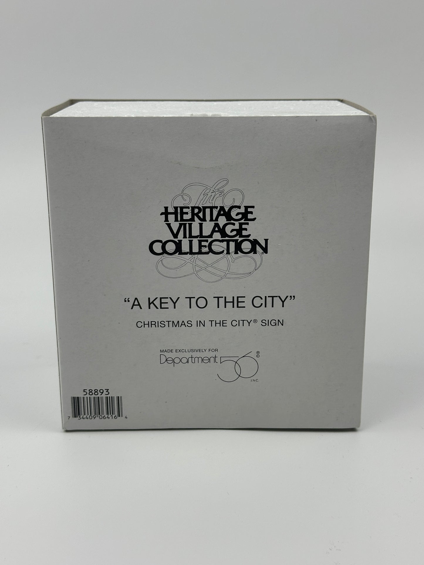 Department 56 - A Key To The City (Christmas in the City Sign) - Christmas in the City
