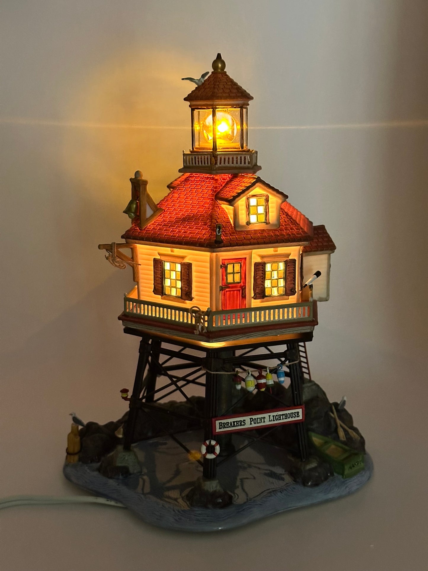 Department 56 - Breakers Point Lighthouse - New England Village