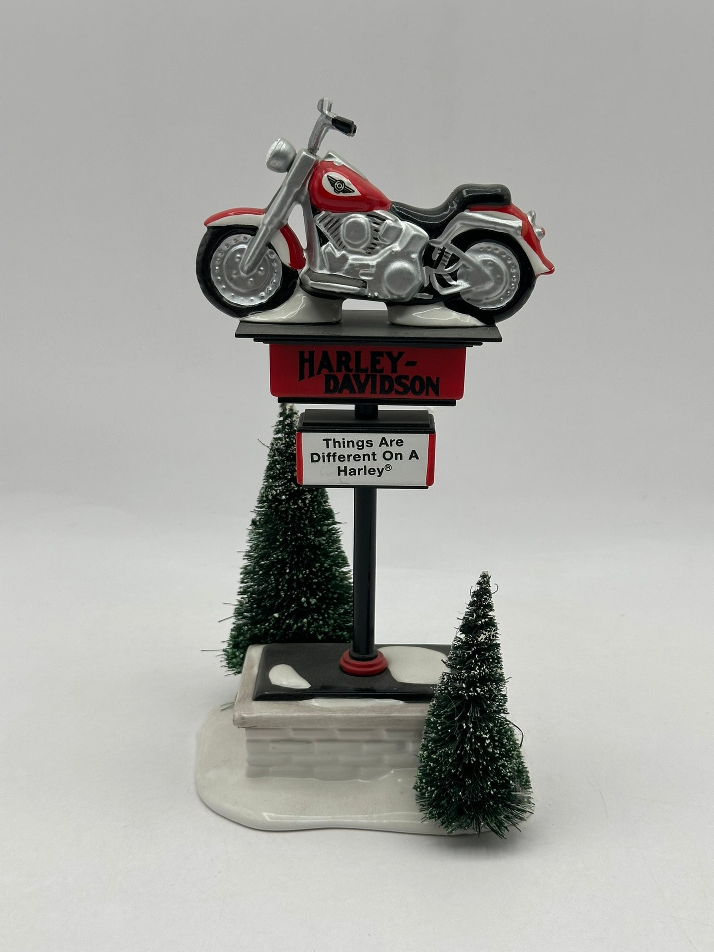Department 56 - Harley-Davidson Sign - Original Snow Village